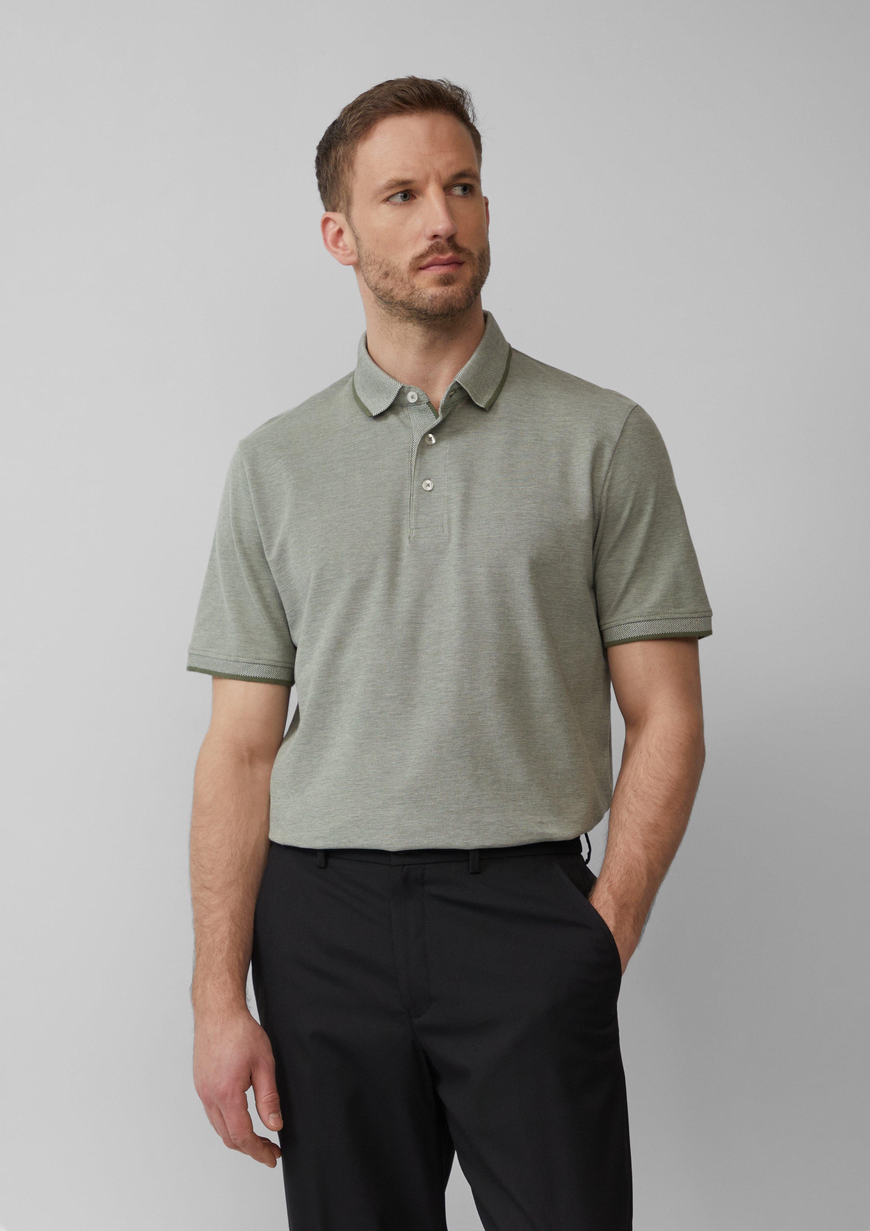 s.Oliver BLACK LABEL Kurzarmshirt Poloshirt aus günstig online kaufen