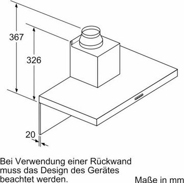 SIEMENS Wandhaube Serie iQ100 LC64BBC50