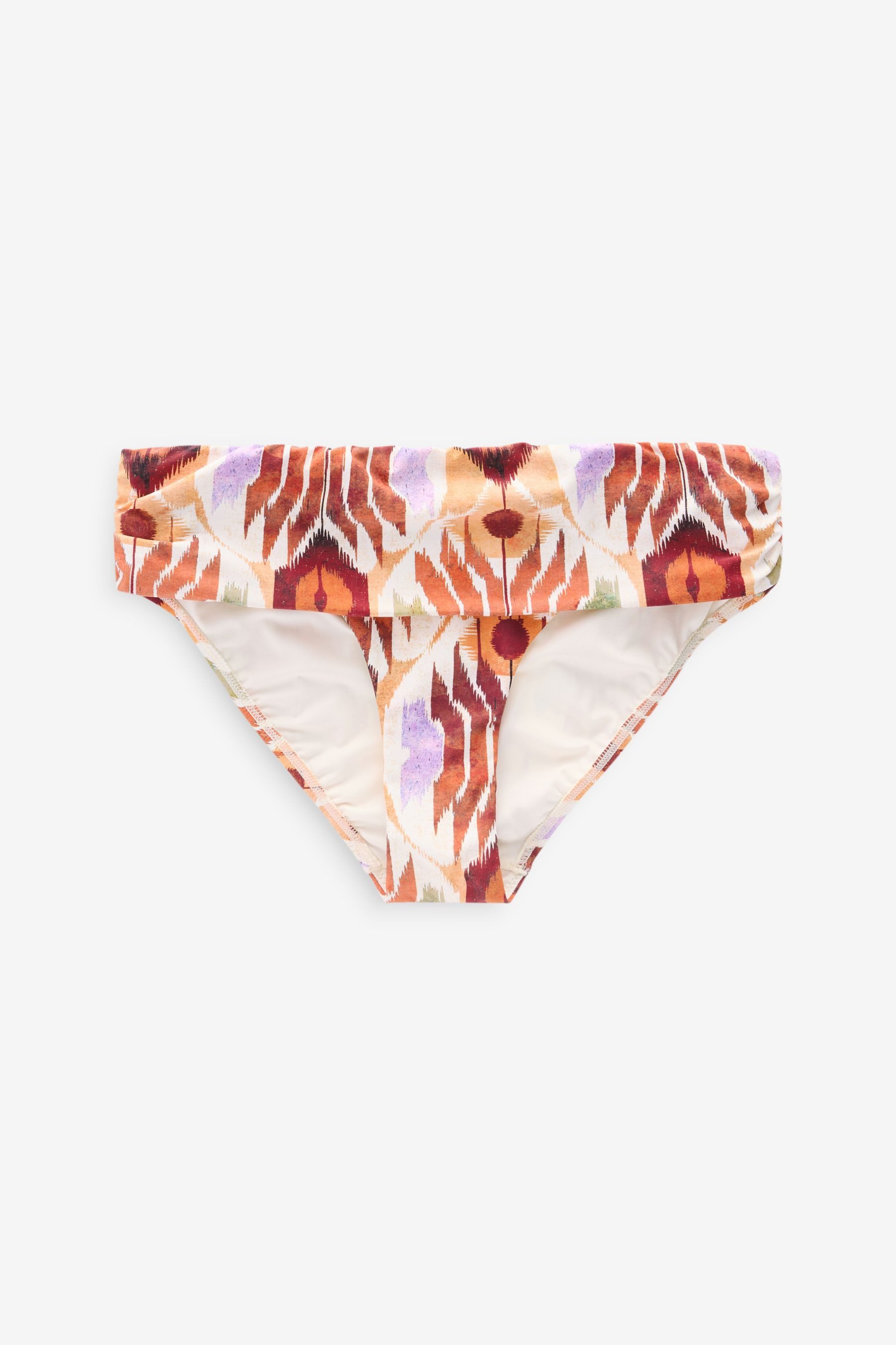 Bikini-Hose Bikinihose mit hohem Bein - Rollbund