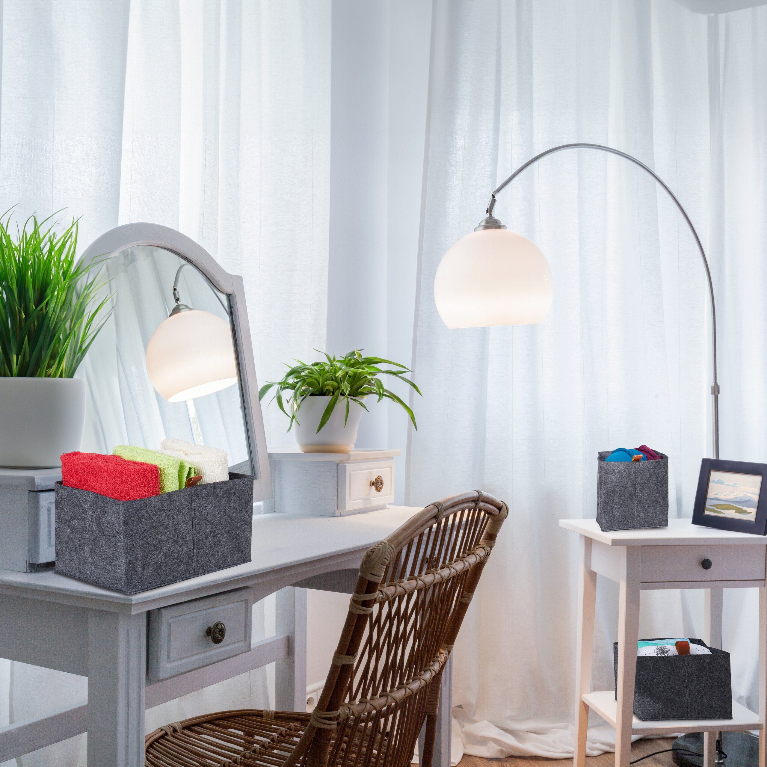 relaxdays Aufbewahrungsbox Aufbewahrungskorb Set in 3 günstig online kaufen