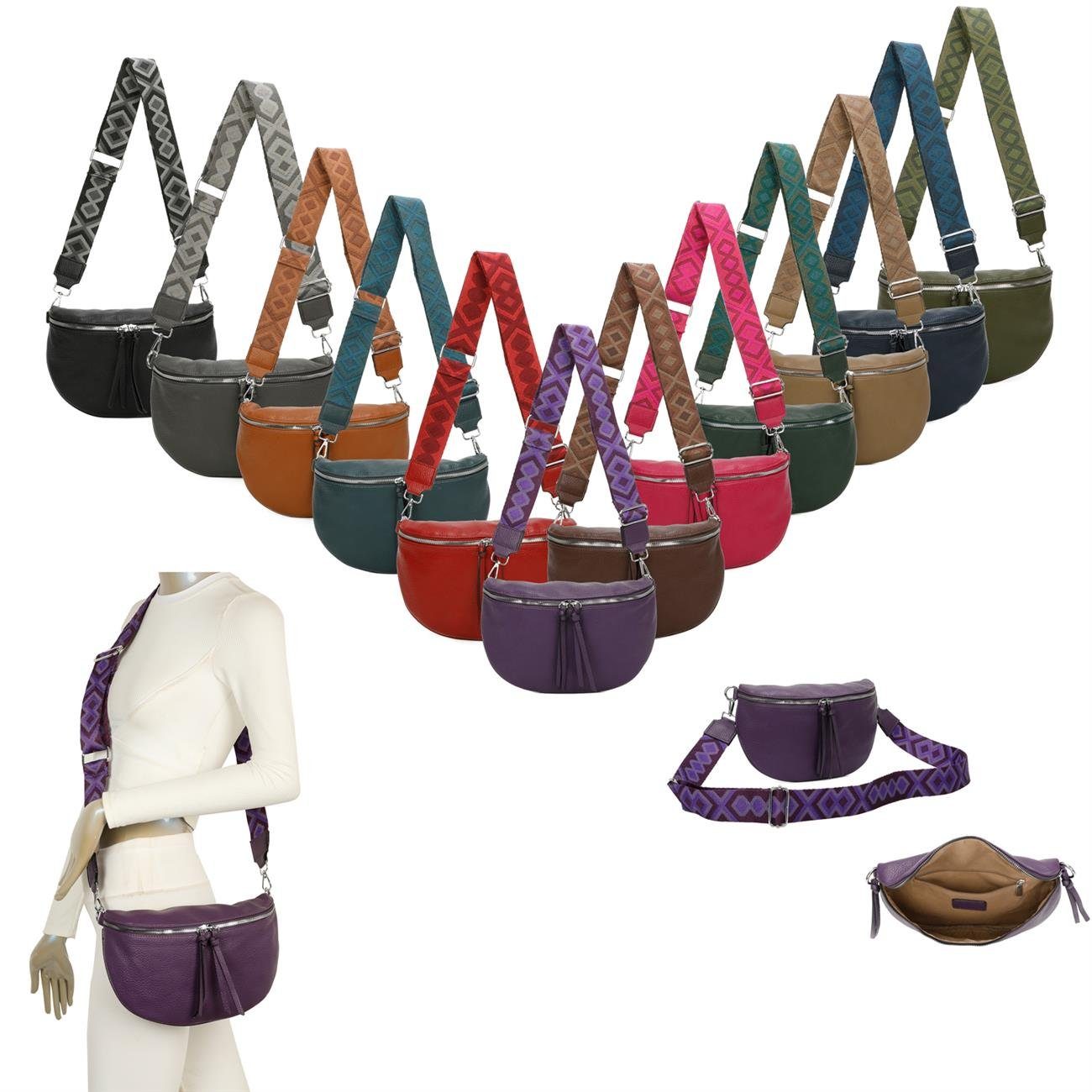 ITALYSHOP24 Schultertasche Damen Brusttasche Umhängetasche CrossBody günstig online kaufen