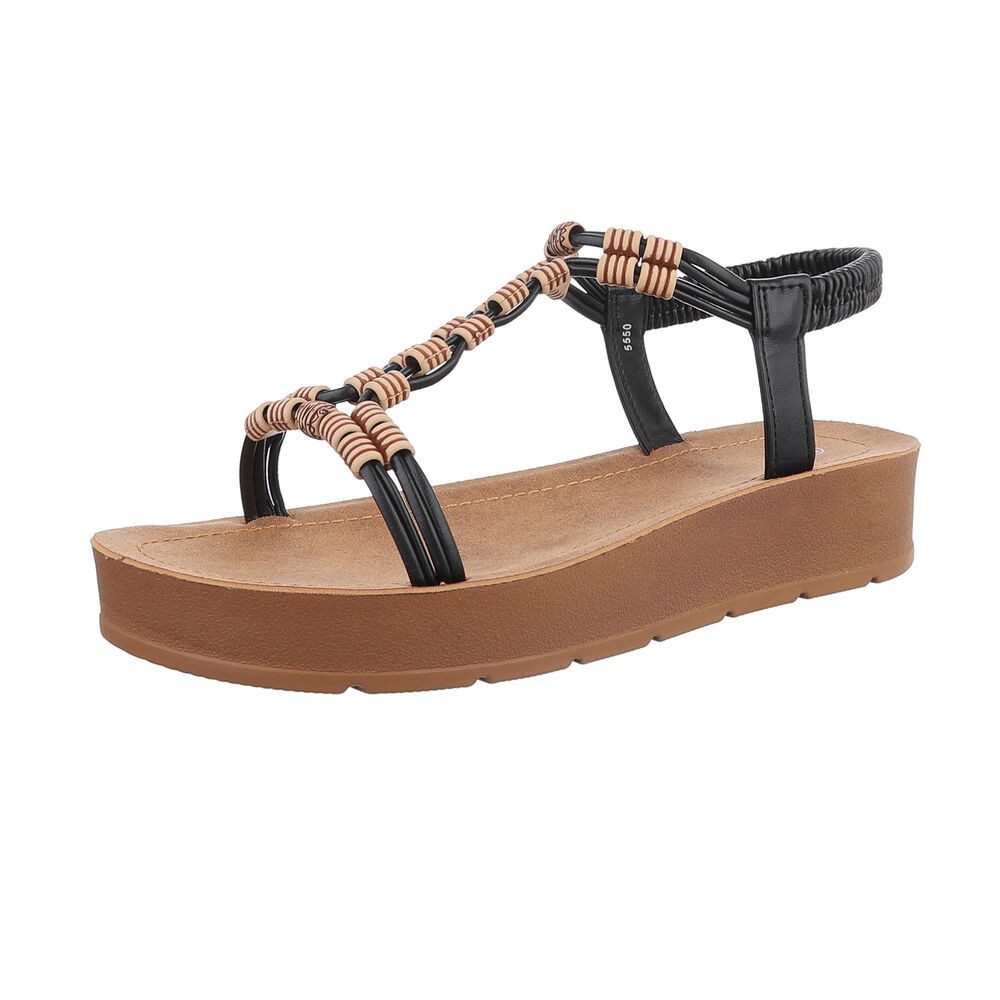 Ital-Design Damen Freizeit Riemchensandalette (86345129) Keilabsatz/Wedge günstig online kaufen