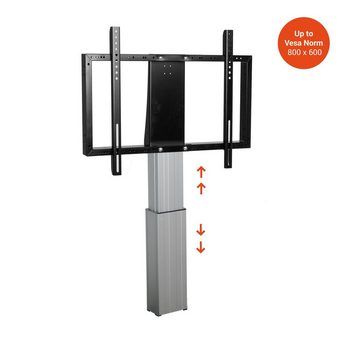 Celexon Display-Ständer Adjust-42100W - 50cm Hub Monitorständer, (bis 100 Zoll, elektrisch höhenverstellbar, max VESA 800 x 600, silber)