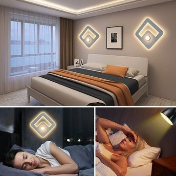 MULISOFT Wandleuchte, 15W LED Wandlicht 3000 K für Wohnzimmer Schlafzimmer