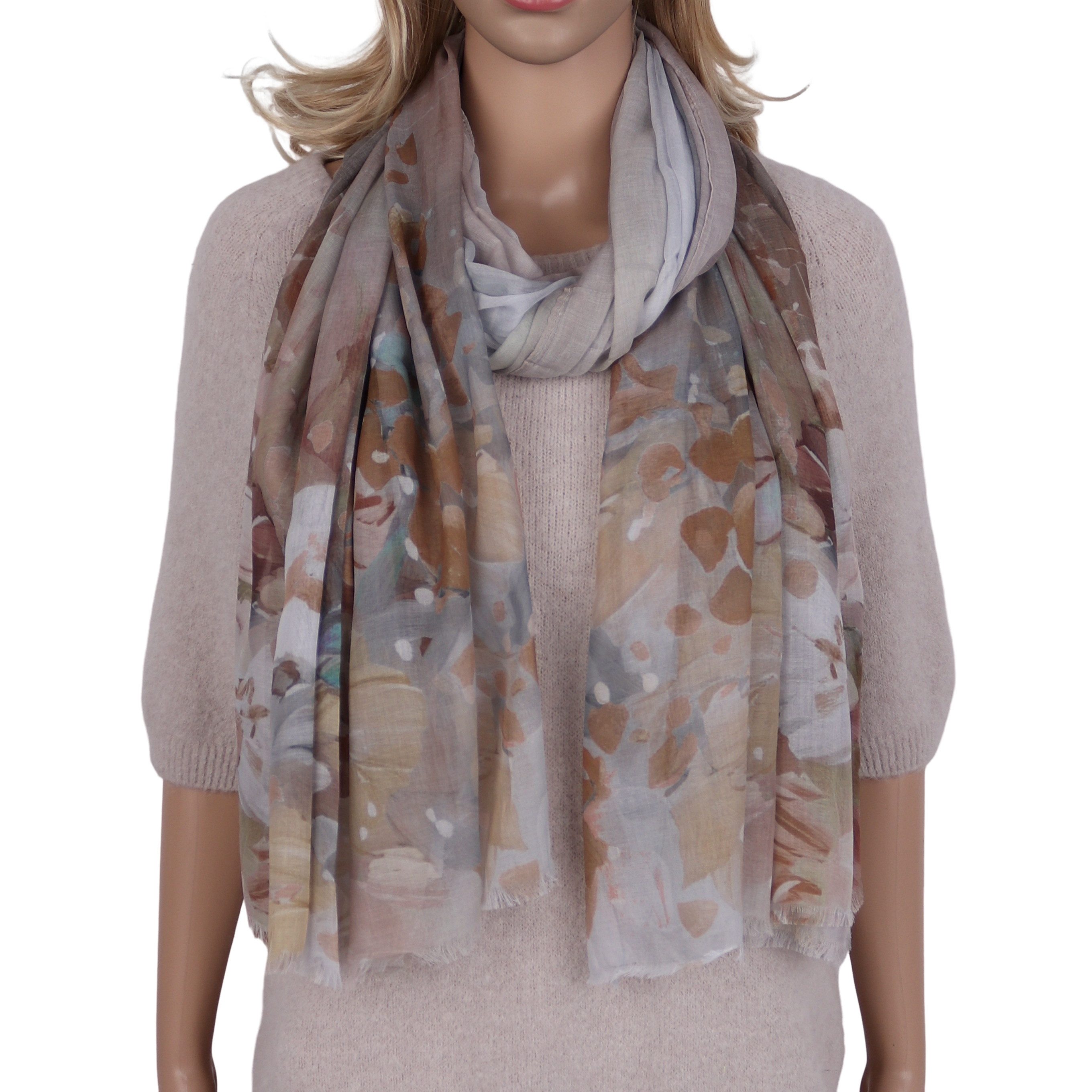 MIRROSI Modeschal Weicher & Leicht Großes Schal, ca.90x180cm, Schönes Muster, (aus 80% Viskose, Atemberaubende Designs), Damen Halstuch Stola ideal für Frühling, Sommer und Herbst