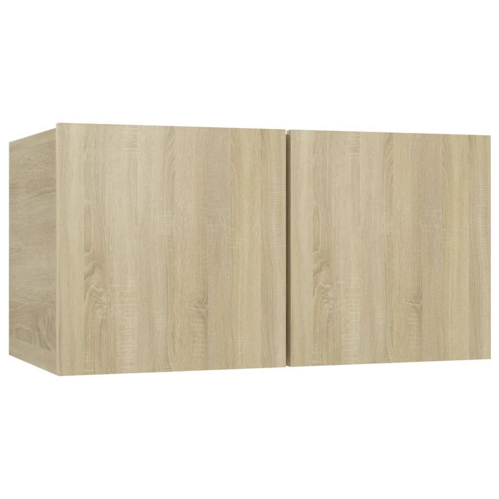 10-tlg. TV-Schrank-Set TV-Schrank Holzwerkstoff furnicato Sonoma-Eiche