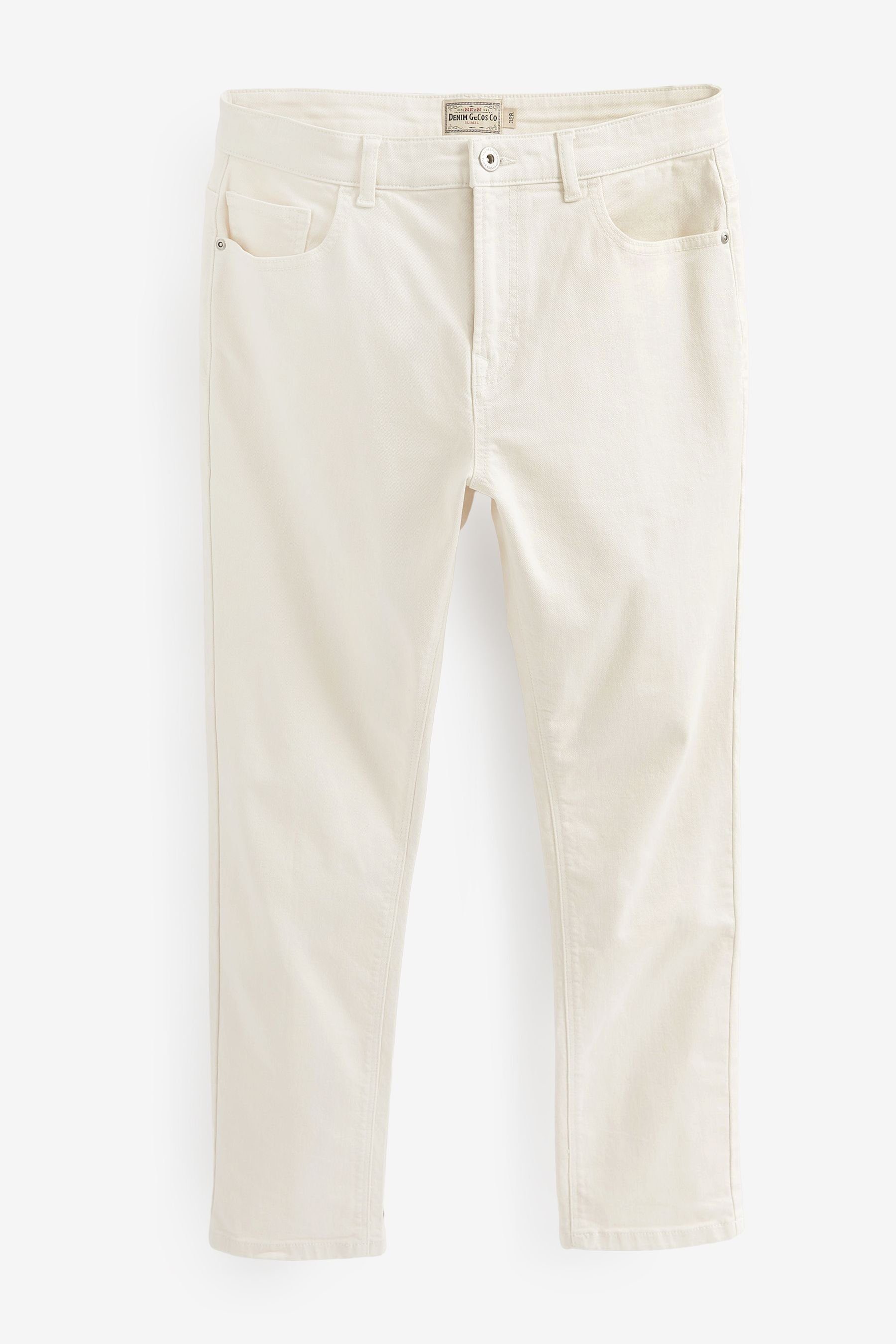 Next Slim-fit-Jeans Essential Slim Fit Jeans mit Stretch (1-tlg) Ecru White