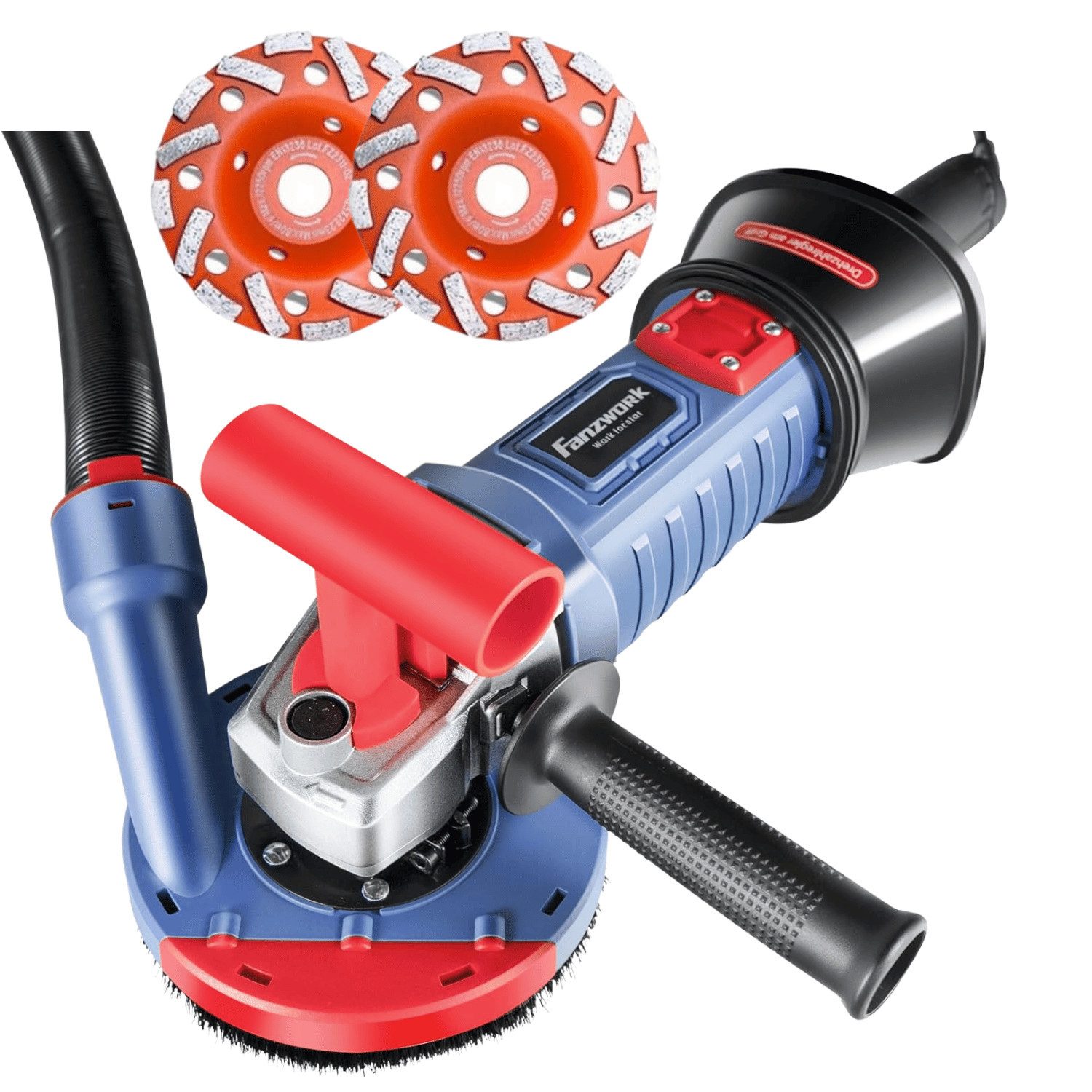 Fanzwork Winkelschleifer 1500W Betonschleifer Drehzahlregelbar inkl. günstig online kaufen
