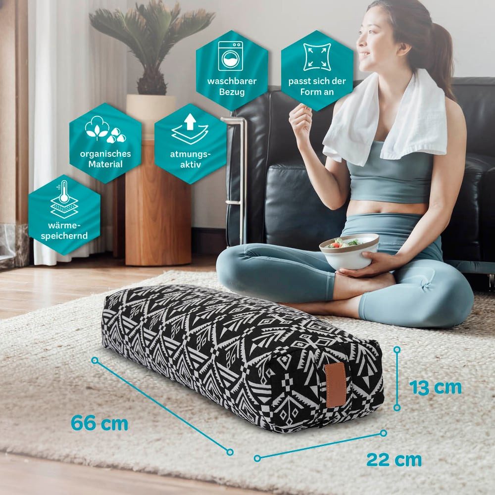 #DoYourYoga Yoga Bolster Paravati, Yoga Kissen – Bild 3 von 5