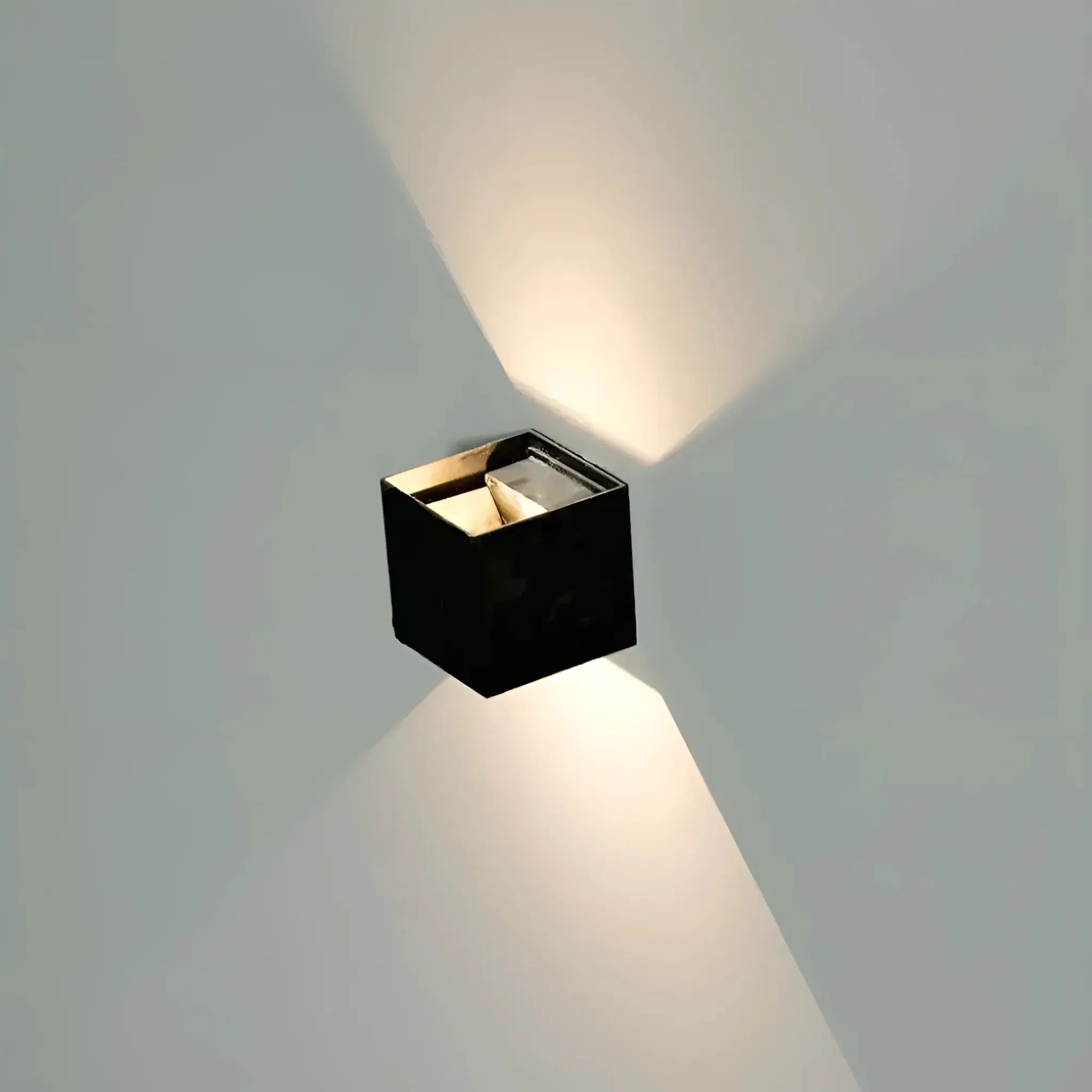 Diyarts LED Außen-Wandleuchte, mit Bridgelux Chip, LED fest integriert, Tageslichtweiß, Einstellbarer Abstrahlwinkel, IP65, modernes Design, In- und Outdoor
