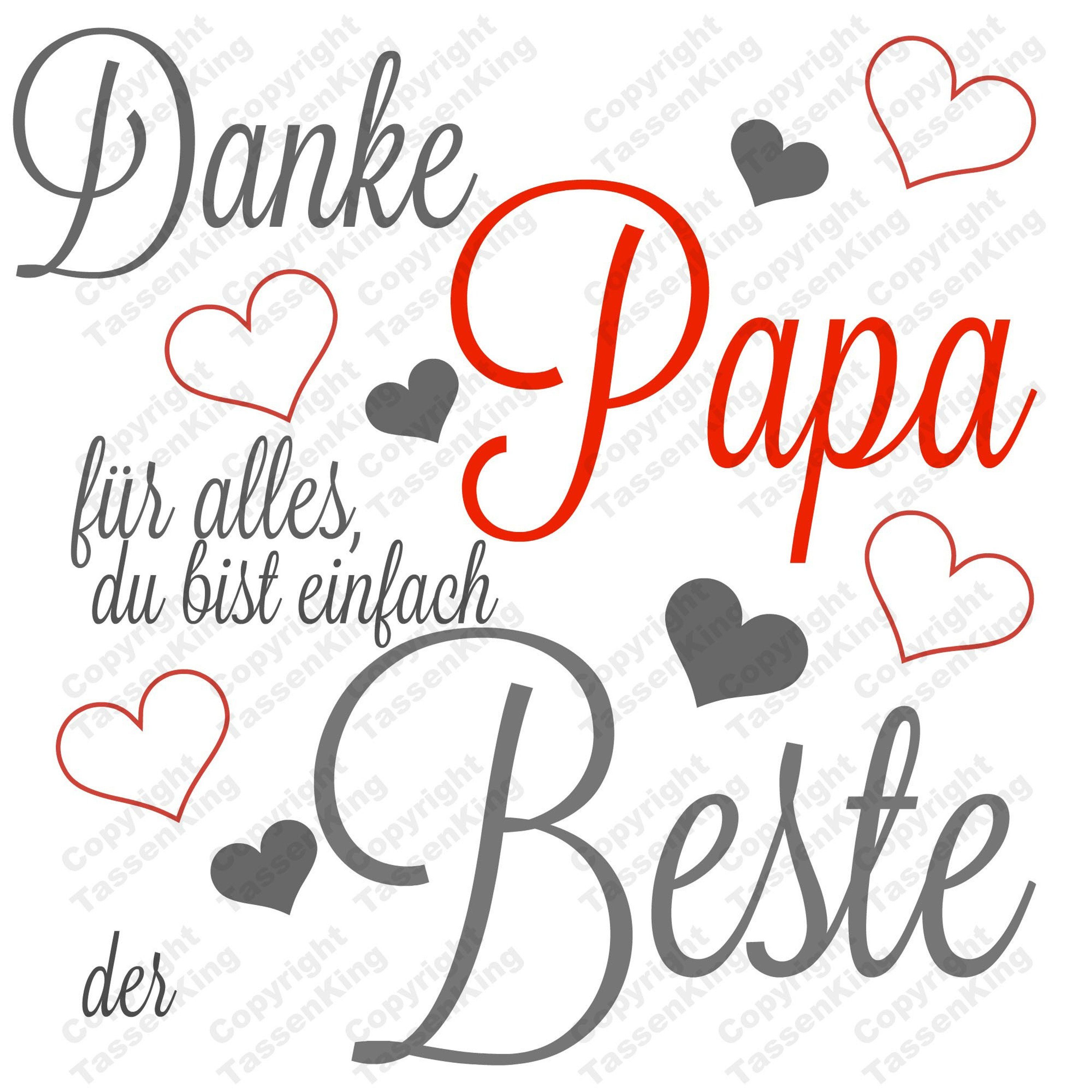 TASSENKING Tasse, Danke Papa, du bist einfach der Beste - Tasse - Kaffeebecher