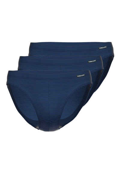 Ammann Slip 3er Pack Jeans Feinripp (Spar-Set, 3-St) Slip / Unterhose - Baumwolle - Ohne Eingriff -