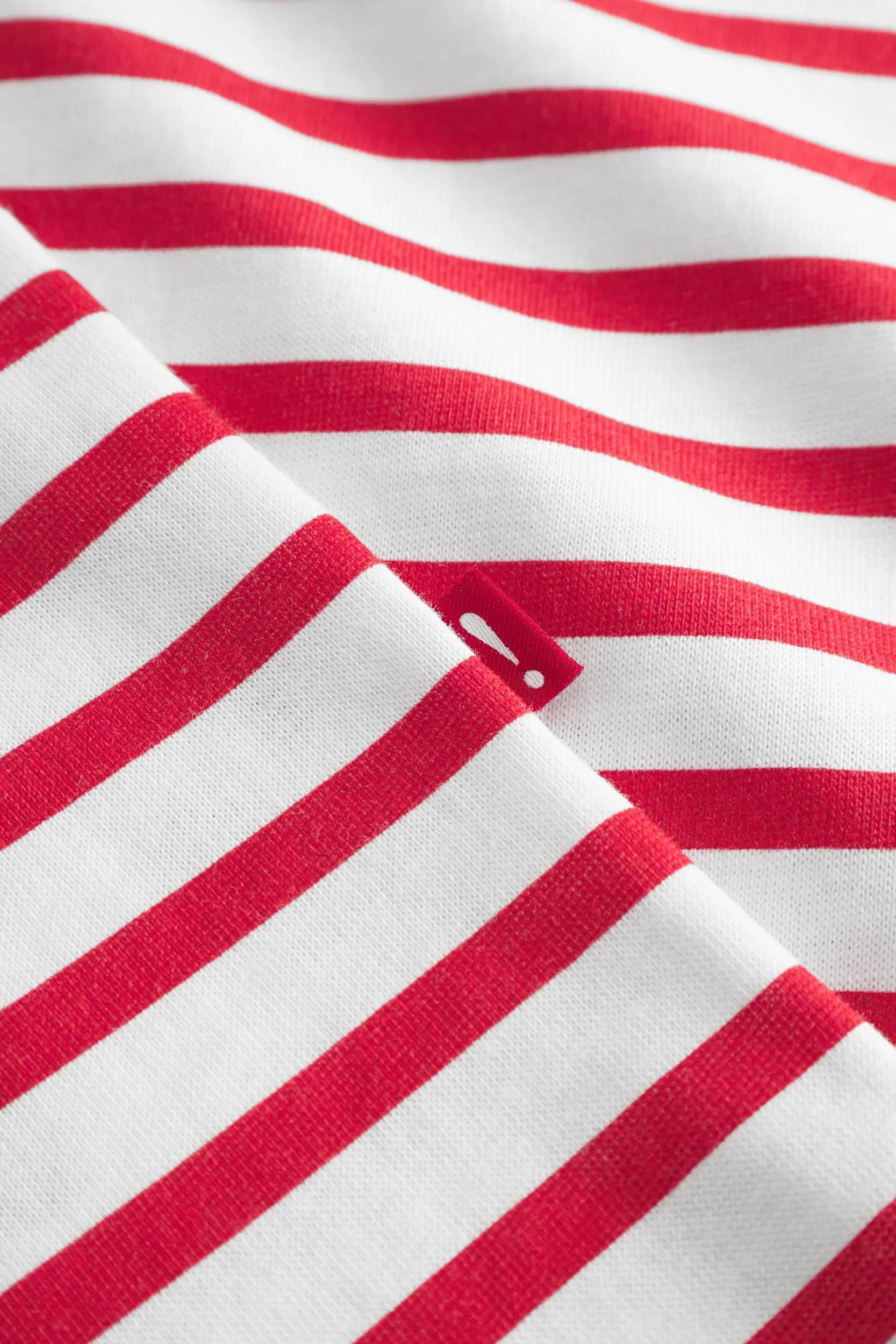 Joop Jeans T-Shirt Teele geringelt, gerippter Rundhals