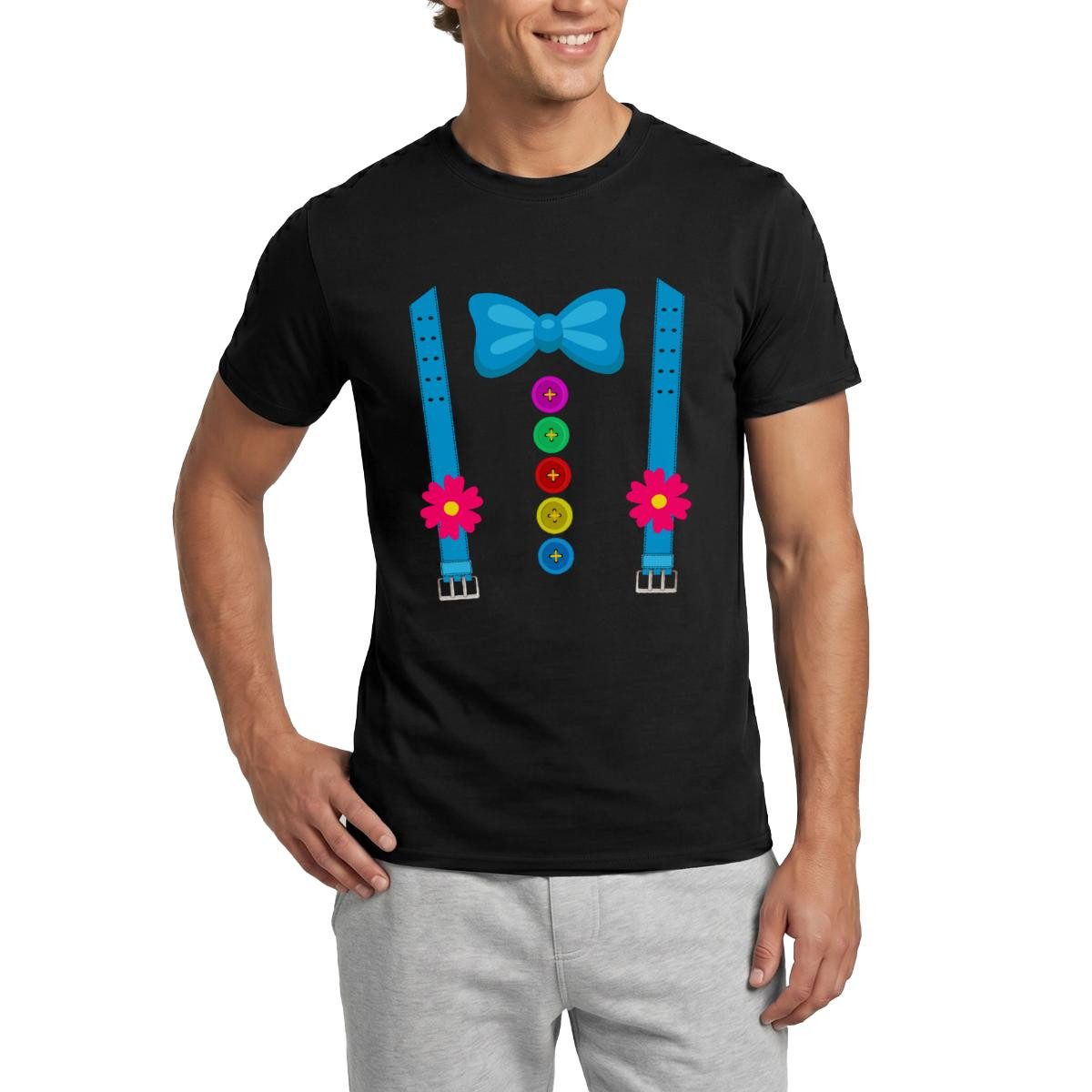 T-Shirt Clown Kostüm Fasching Karneval Witzig Männer T-Shirt