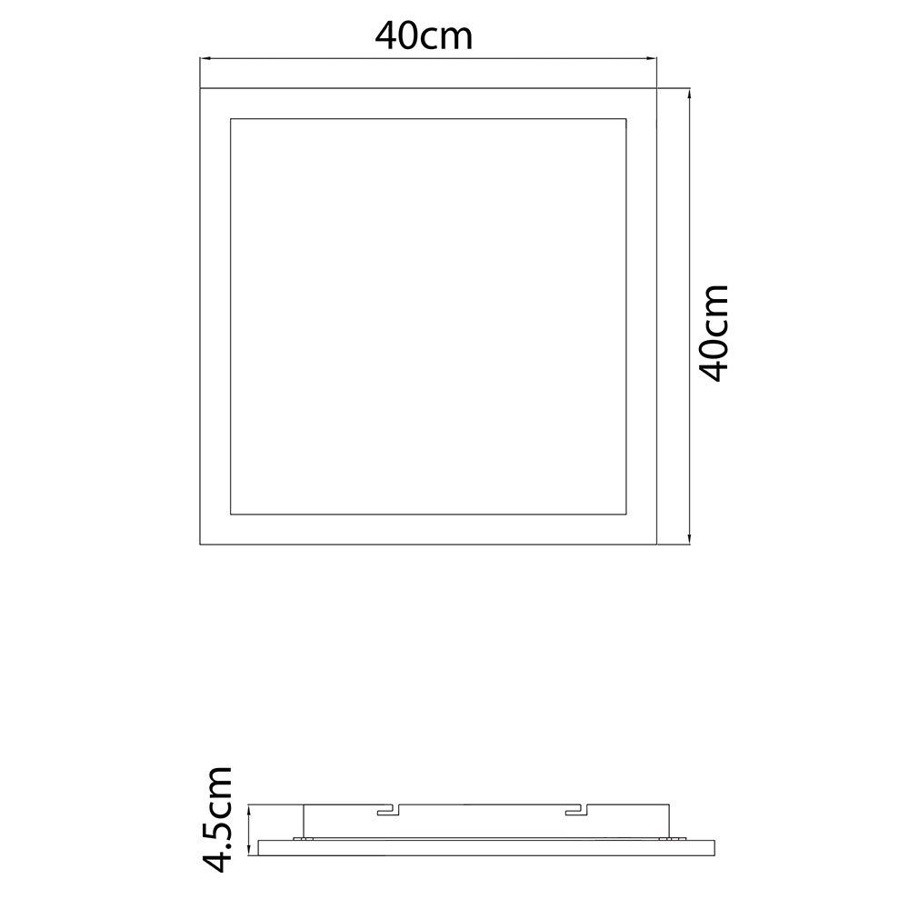 etc-shop LED Deckenleuchte, Wohnzimmerleuchte Panel LED-Leuchtmittel Warmweiß, Deckenlampe LED fest LED verbaut, Deckenleuchte