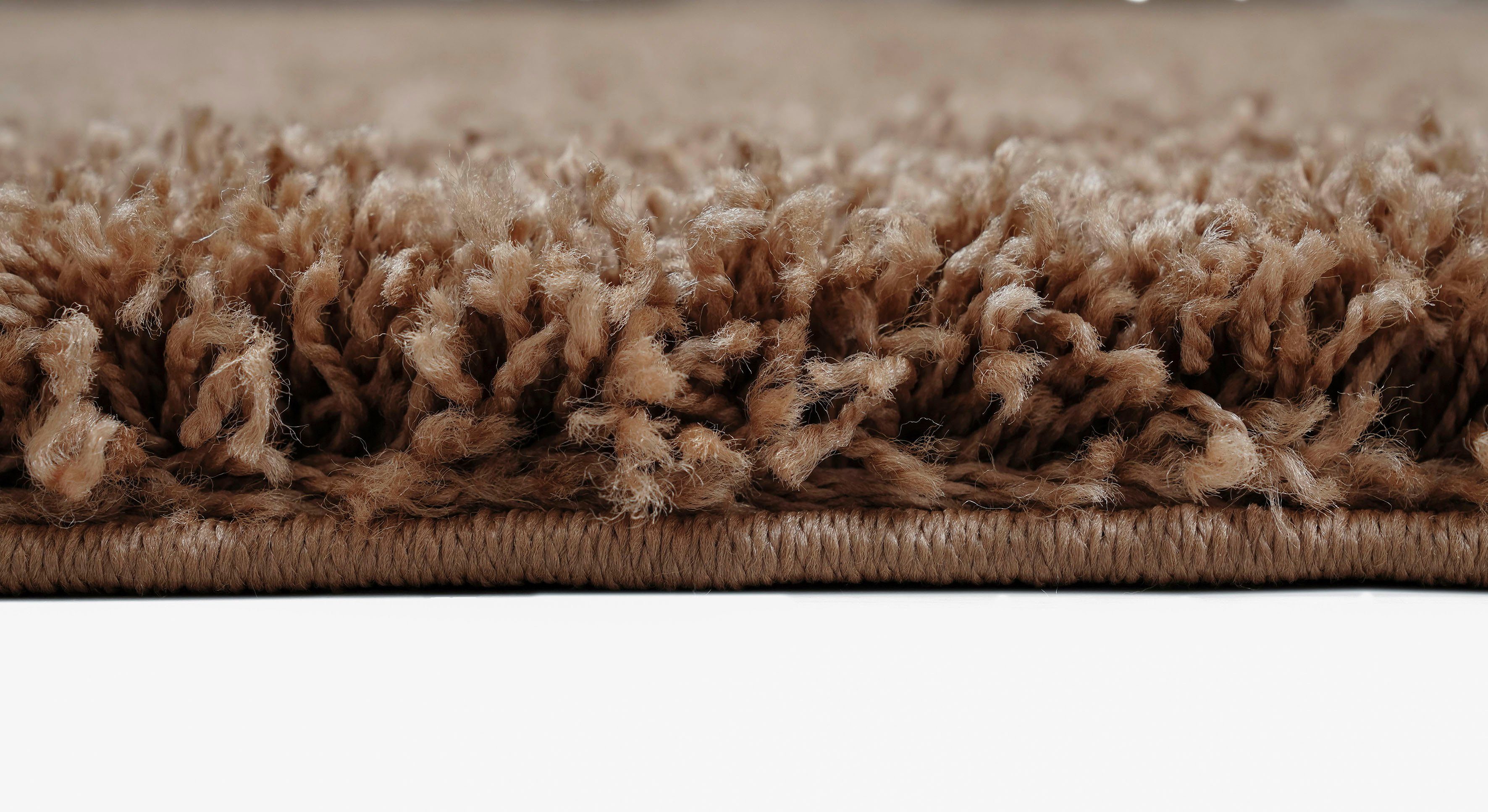 Teppich Shaggy 30, Home Höhe: Teppich braun in mm, Uni-Farben, weich rund, 30 affaire, besonders und kuschelig