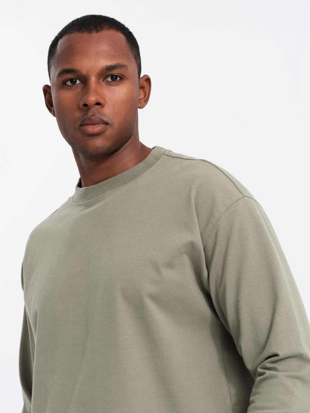 OMBRE Longsleeve Herren-Langarmshirt LOOSE FIT aus günstig online kaufen