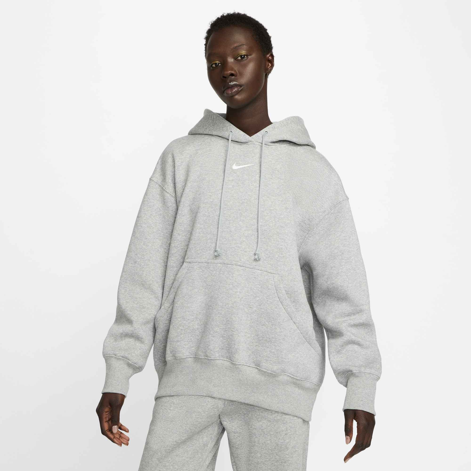 Nike Sportswear Kapuzensweatshirt W NSW PHNX FLC OS PO HOODIE mit Rundhalsausschnitt, Oversize Passform, sportlicher Stil