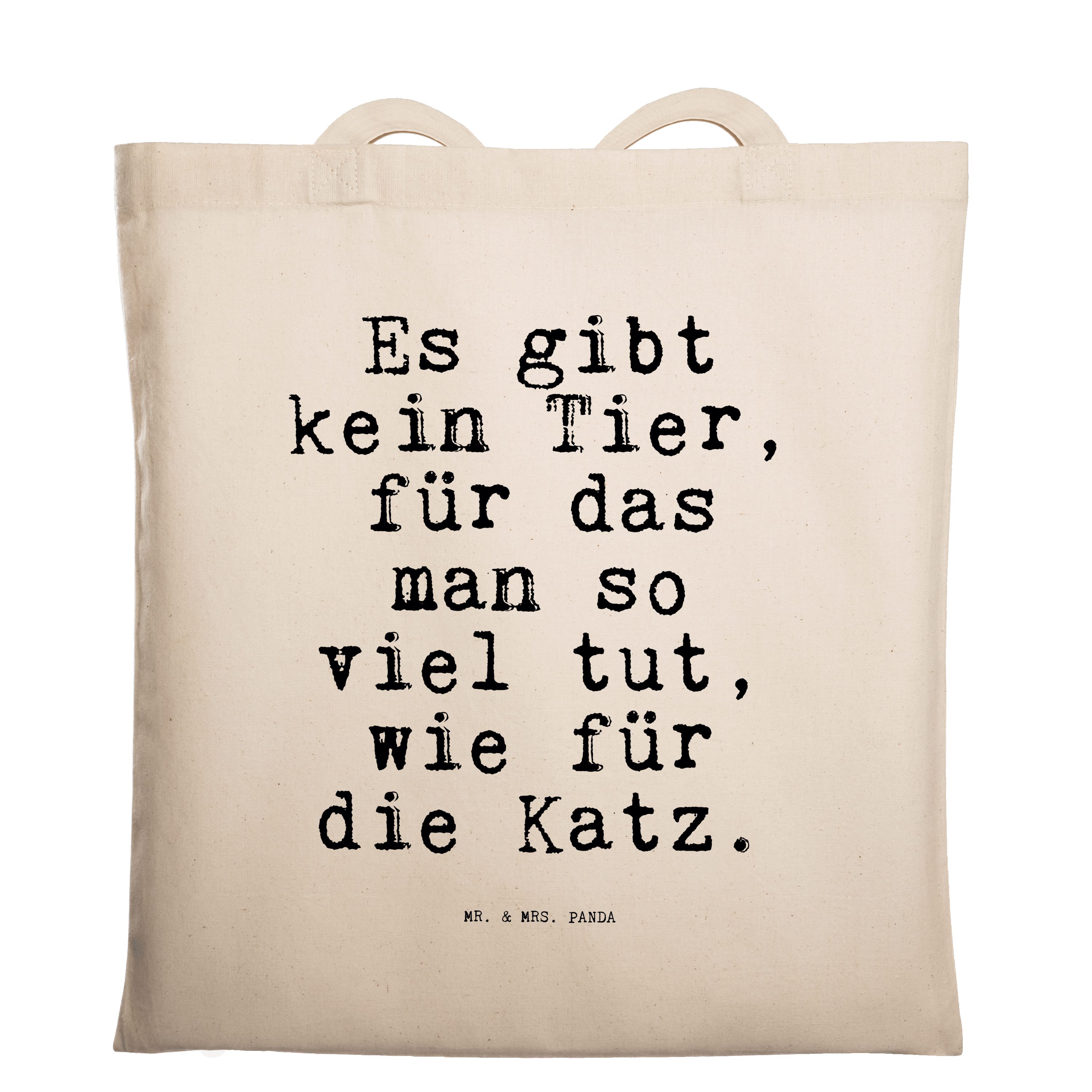 Mr. & Mrs. Panda Tragetasche Es gibt kein Tier,... Transparent