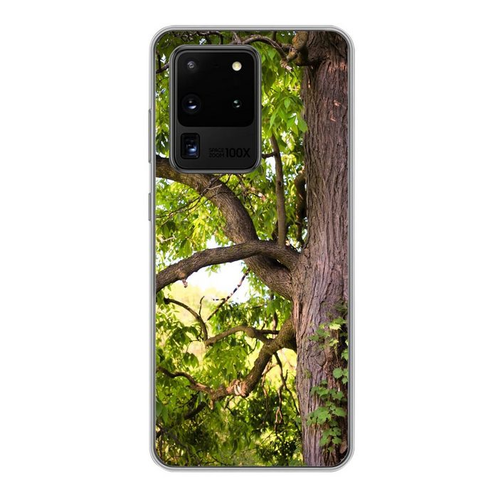 MuchoWow Handyhülle Kastanienbaum im Frühling Phone Case Handyhülle Samsung Galaxy S20 Ultra Silikon Schutzhülle