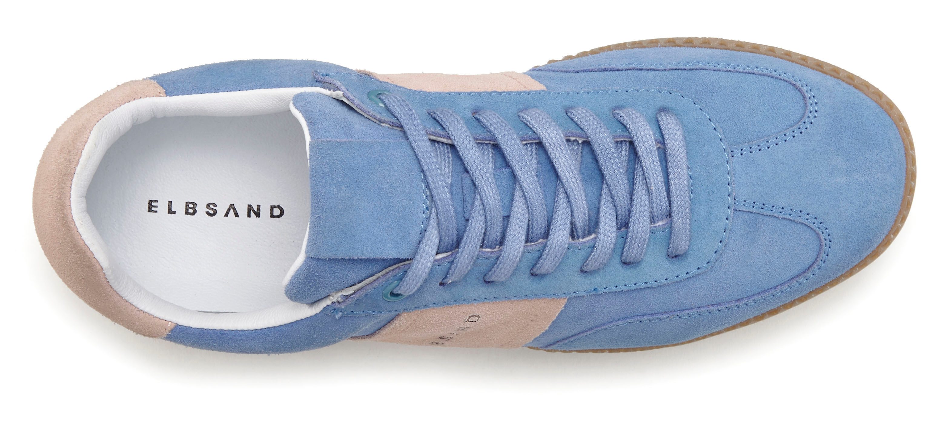 Elbsand Freizeitschuh, Schnürschuh, Turnschuh, Retro Sneaker, Lederschuh Sneaker Ledersneaker, Schnürhalbschuh aus Leder im modernen Retro Look Unisex