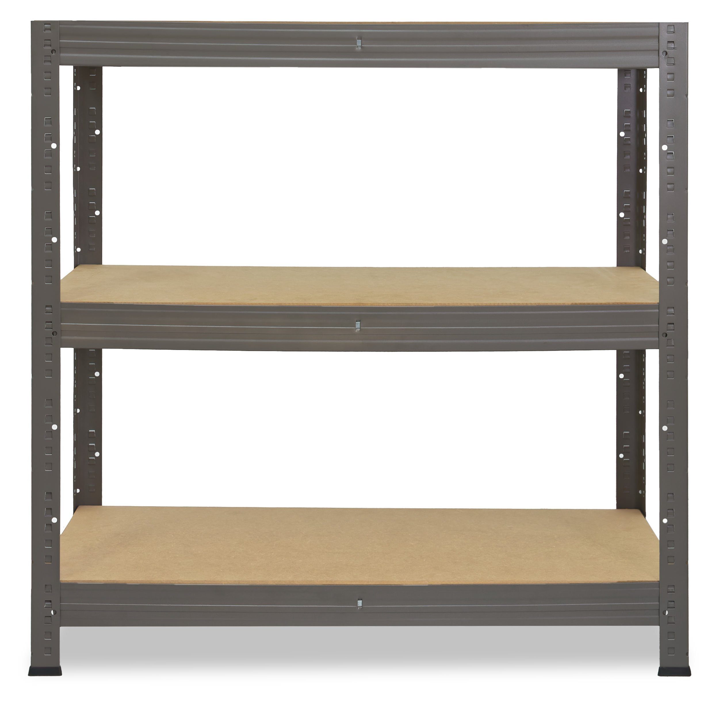 shelfplaza Schwerlastregal PROFI, 90x120x30cm grau, Steckregal Regal Garagenregal, Metallregal & mit Lagerregal, 3 je Metall Werkstattregal Böden 200kg Kellerregal, Tragkraft, Regale als