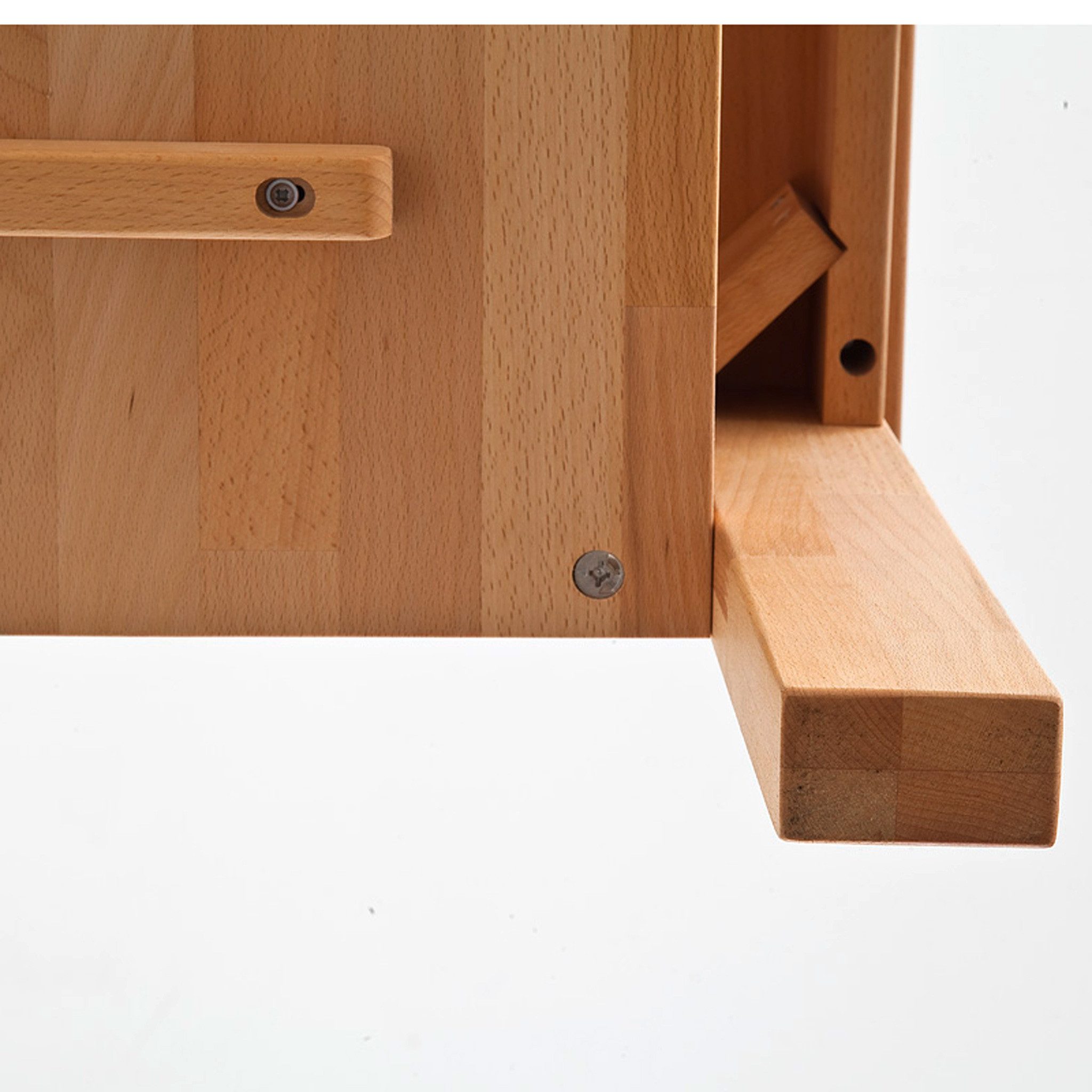MCA furniture Couchtisch Couchtisch Fenja Beistelltisch Kernbuche keilverzinkt massiv 104x62 cm