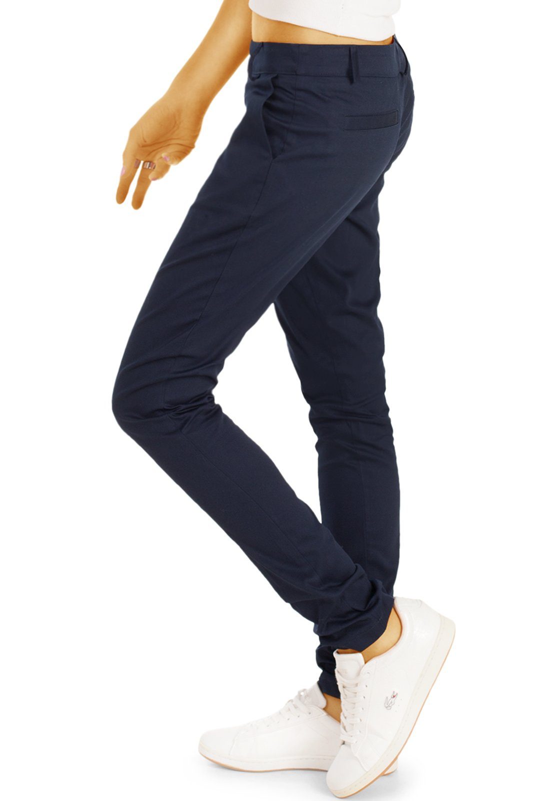 be styled Stoffhose Röhrige Damenhosen, slim fit Hüfthosen Chinohosen - Damen - h15a