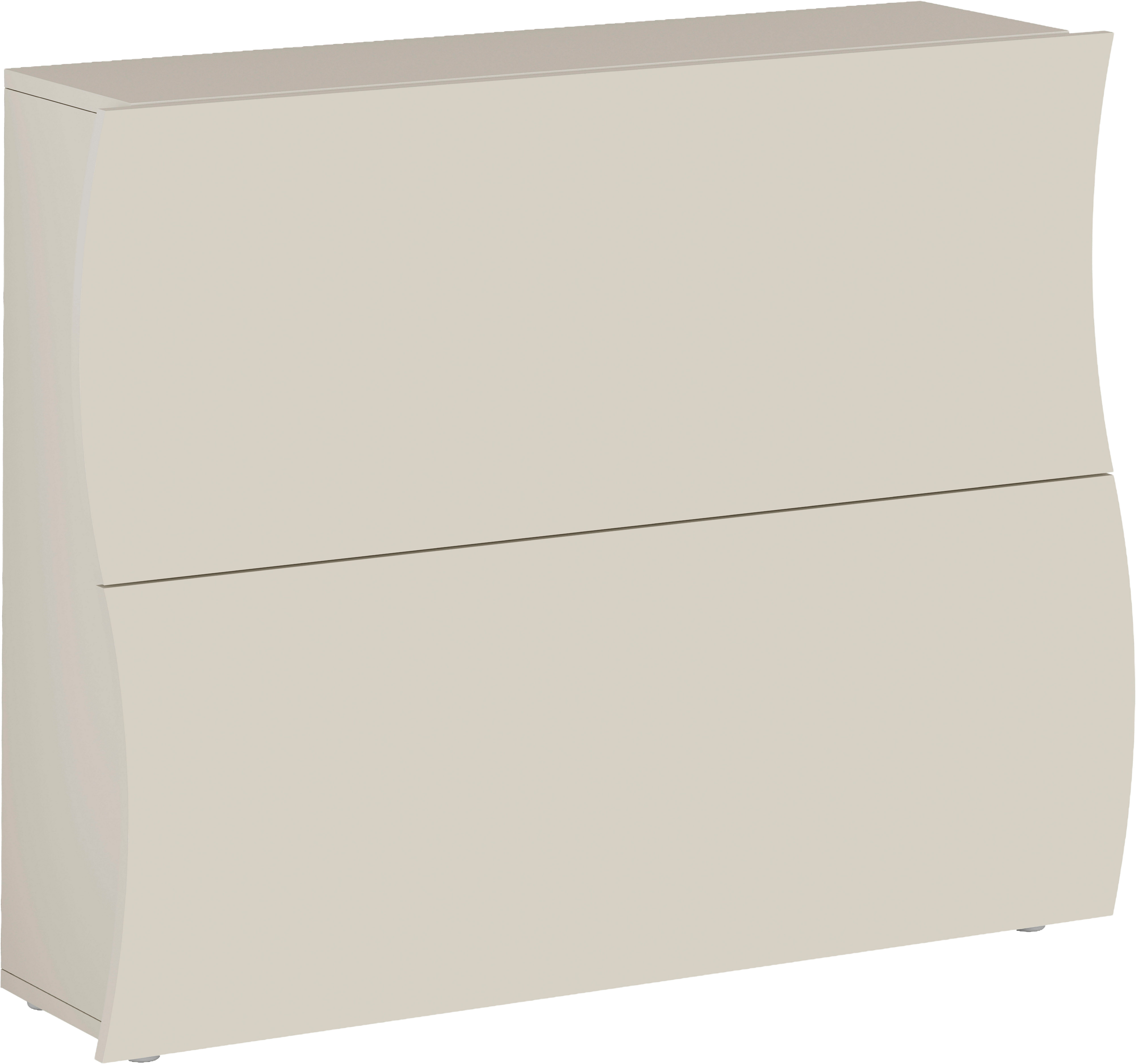 Home affaire Schuhschrank Schuhschrank mit Klappen / Schuhkommode, Höhe 81 cm onda 101 cm breit, Kaschmir,mit 2 klapptüren, made in italy
