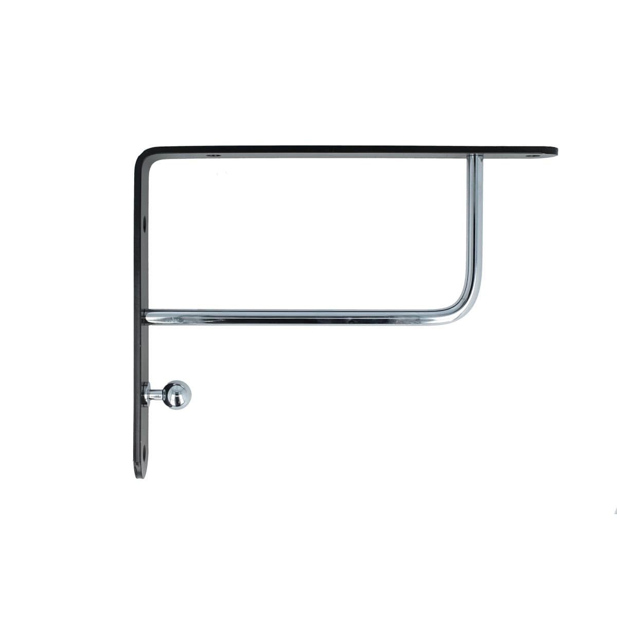 MS Beschläge Möbelbeschlag Regalkonsole schwarz chrom Garderobenkonsole