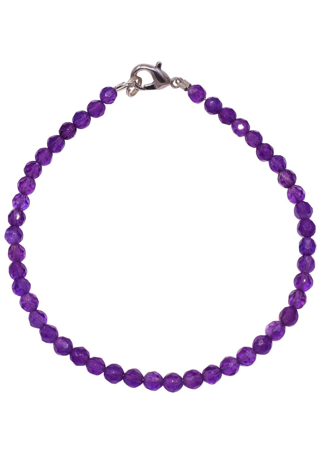 Firetti Armband Schmuck Geschenk Silber 925 Armschmuck Armband Edelstein Amethyst, Made in Germany - mit Amethyst