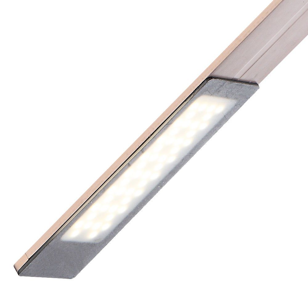 LED LED fest verbaut, zum etc-shop Deckenleuchte, gebürstet Deckenleuchte Alu Zusammenklappen, LED-Leuchtmittel mit Neutralweiß, Deckenlampe