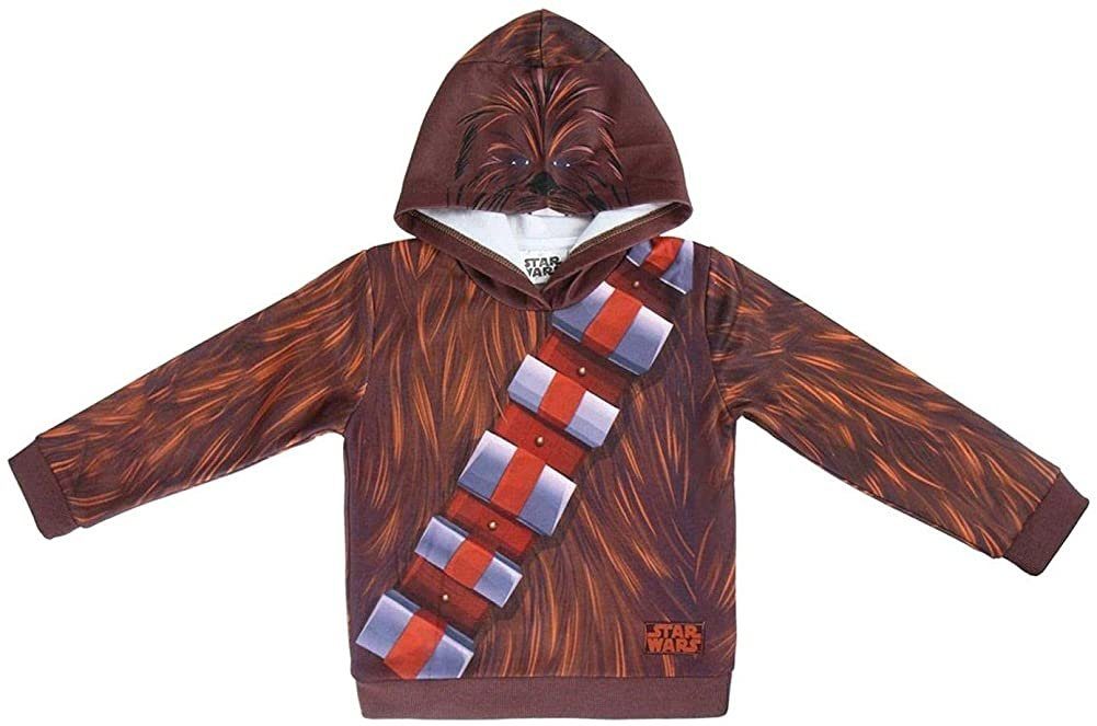 Star Wars Hoodie StarWars Kinder Hoodie Sweatshirts Chewbacca mit Kapuze Pullover Jungen + Mädchen 4 6 8 Jahre