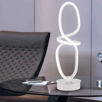 WOFI LED Tischleuchte, Leuchtmittel inklusive, Kaltweiß, Warmweiß, Tageslichtweiß, Tischleuchte Tischlampe Esszimmer mit Fernbedienung Leseleuchte