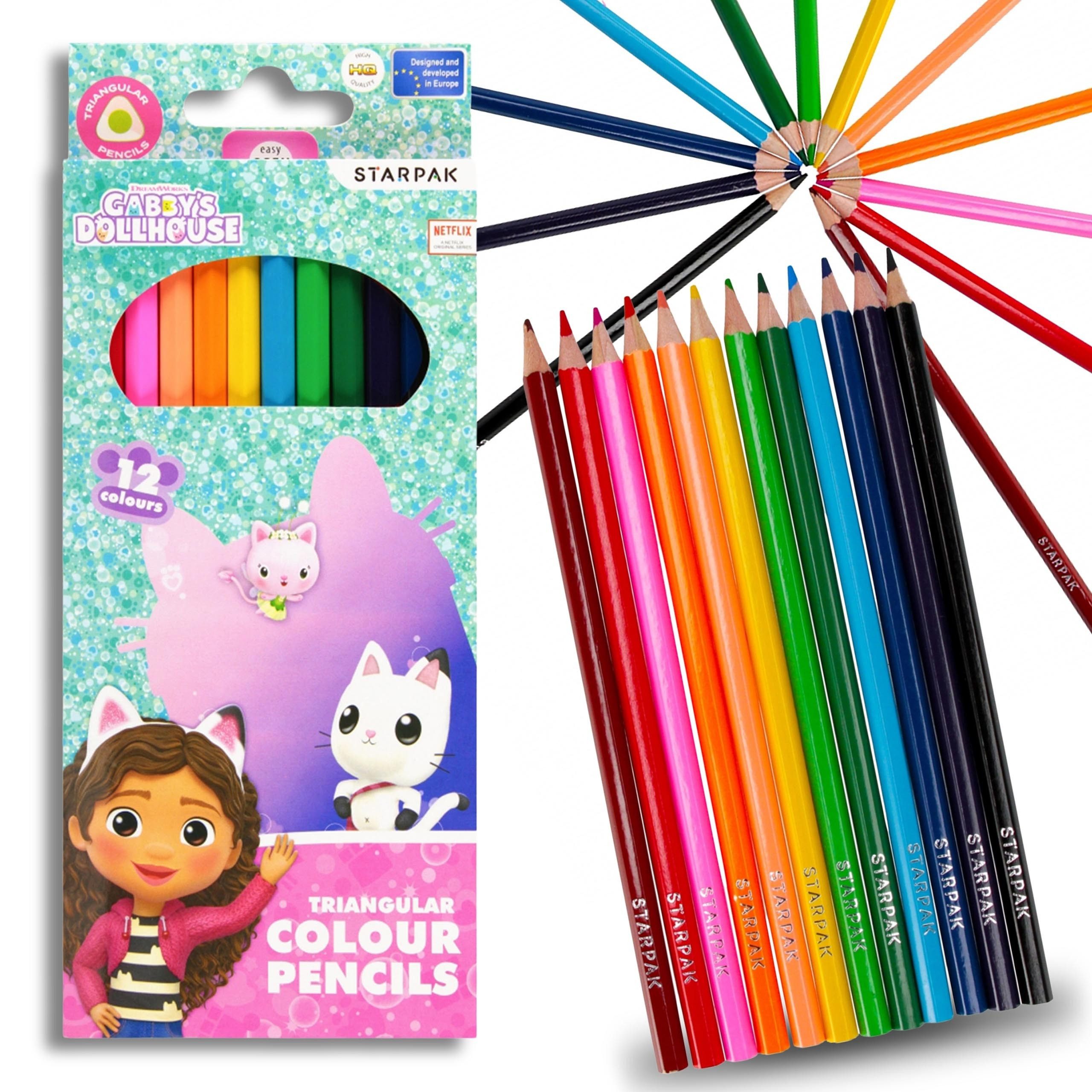Gabby's Dollhouse Malstift Gabby's Dollhouse Holzmalstifte, 12 Farben