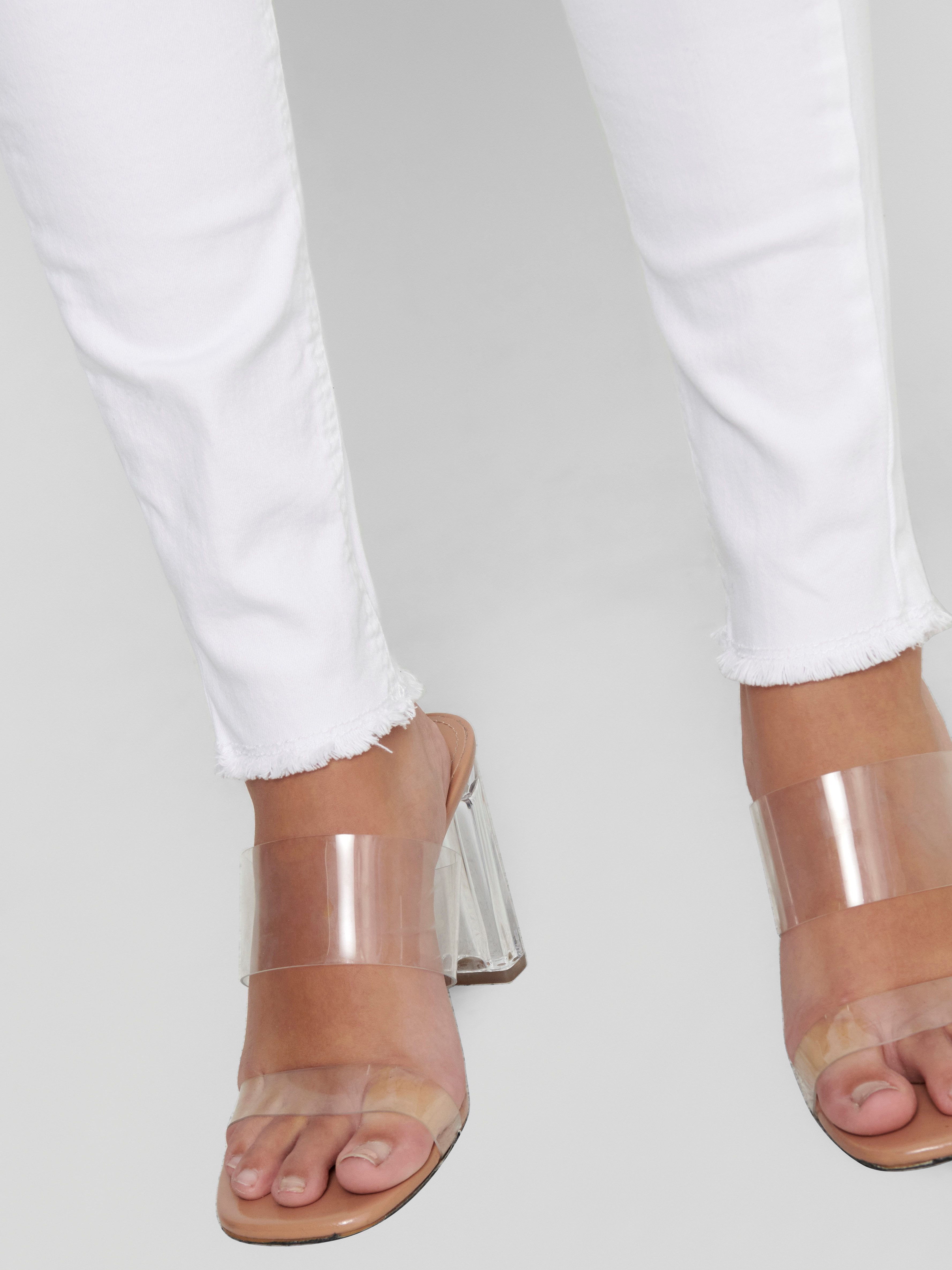 ONLY Ankle-Jeans ONLBLUSH – Ausgefranster Saum für lässigen Jeans-Look skin günstig online kaufen