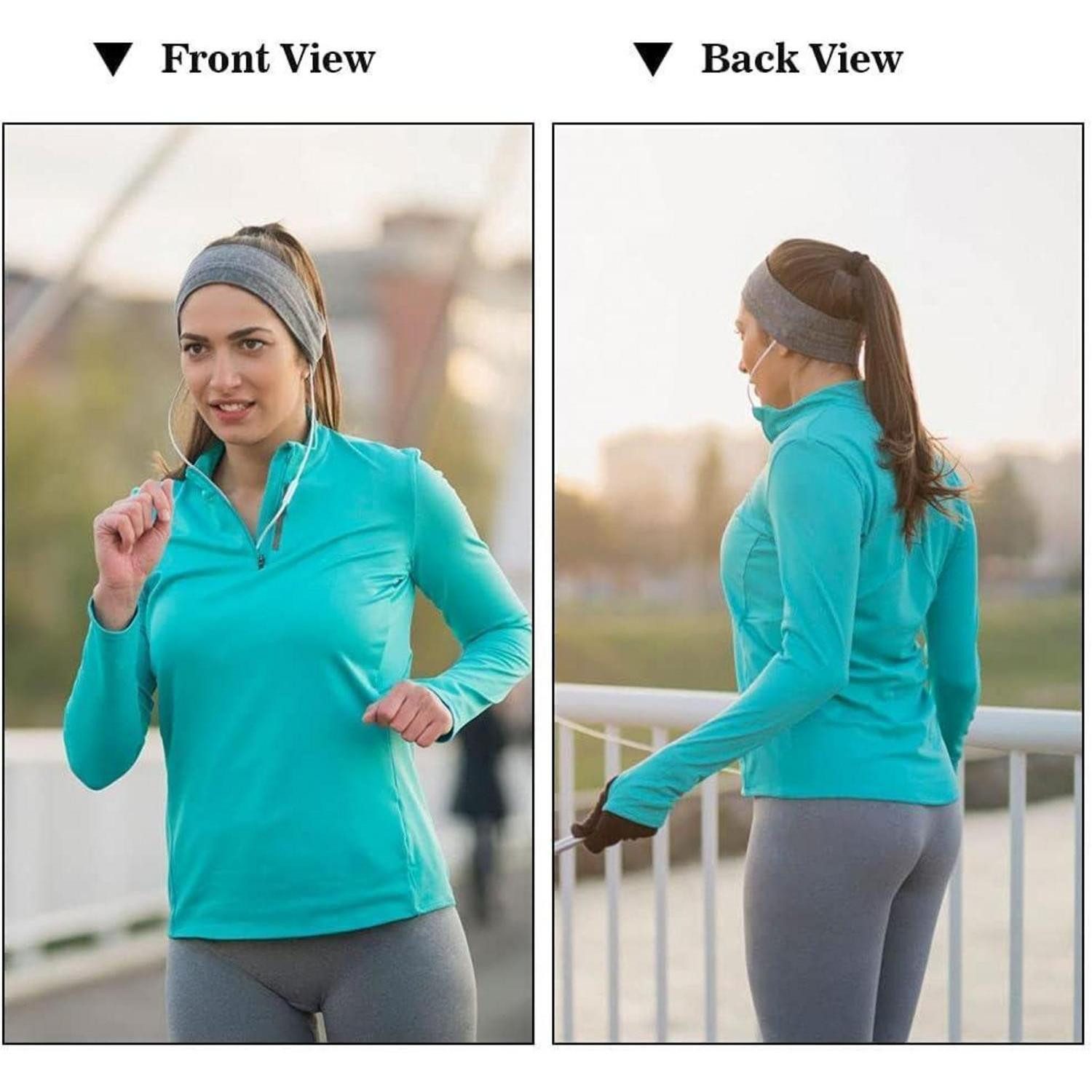 LuxusKollektion Haarband Stirnbänder Sport Unisex Elastisch Dünn AntiRutsch Breite-6PCS