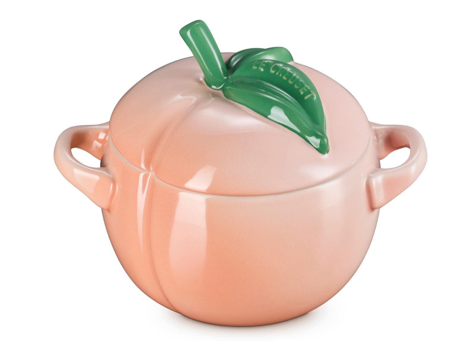 LE CREUSET Auflaufform Mini-Cocotte Pfirsich rund pêche, Steinzeug