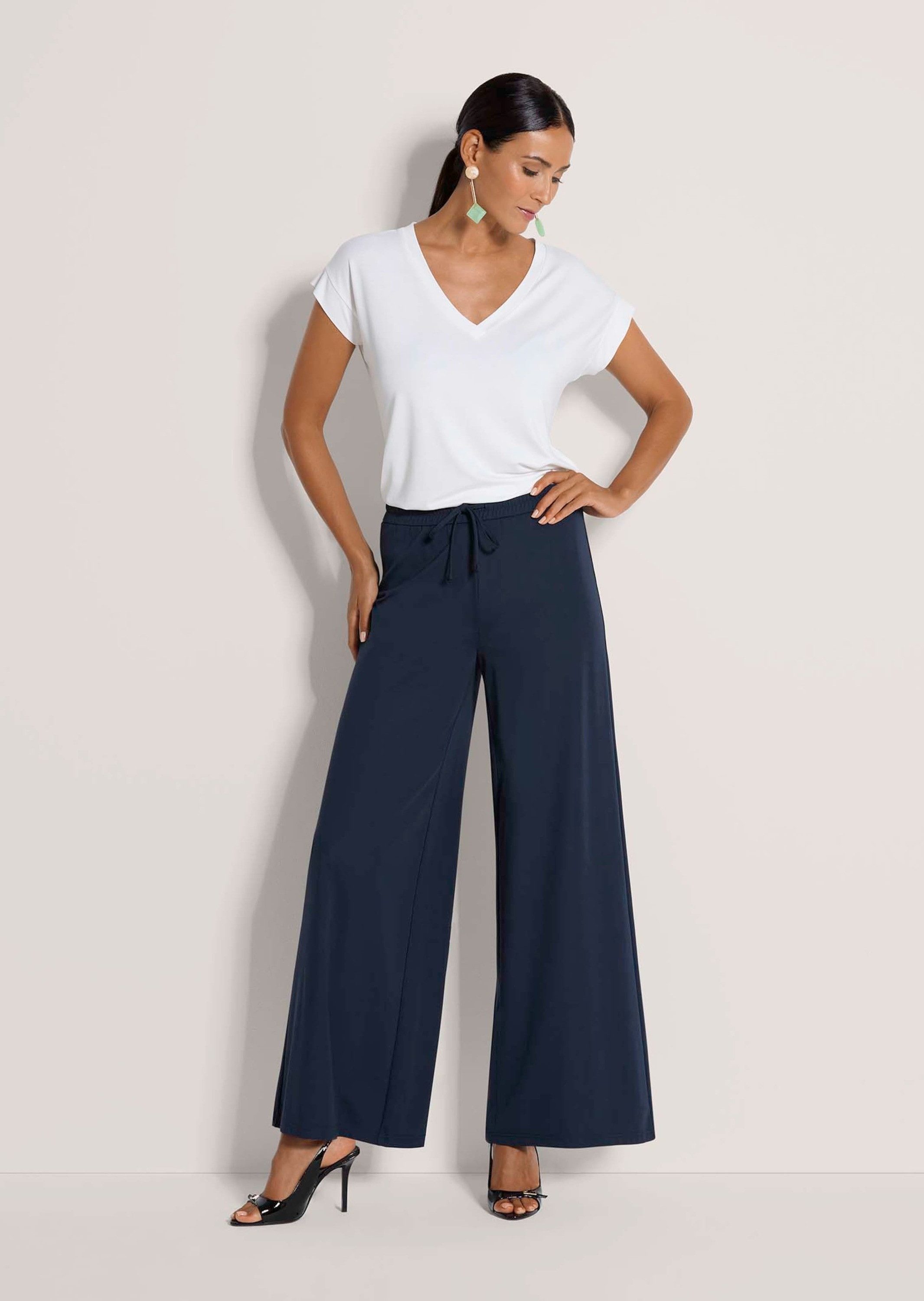 MADELEINE Jerseyhose Schlupfhose mit Tunnelzug Stoffhose mit Schlupfbund, w günstig online kaufen