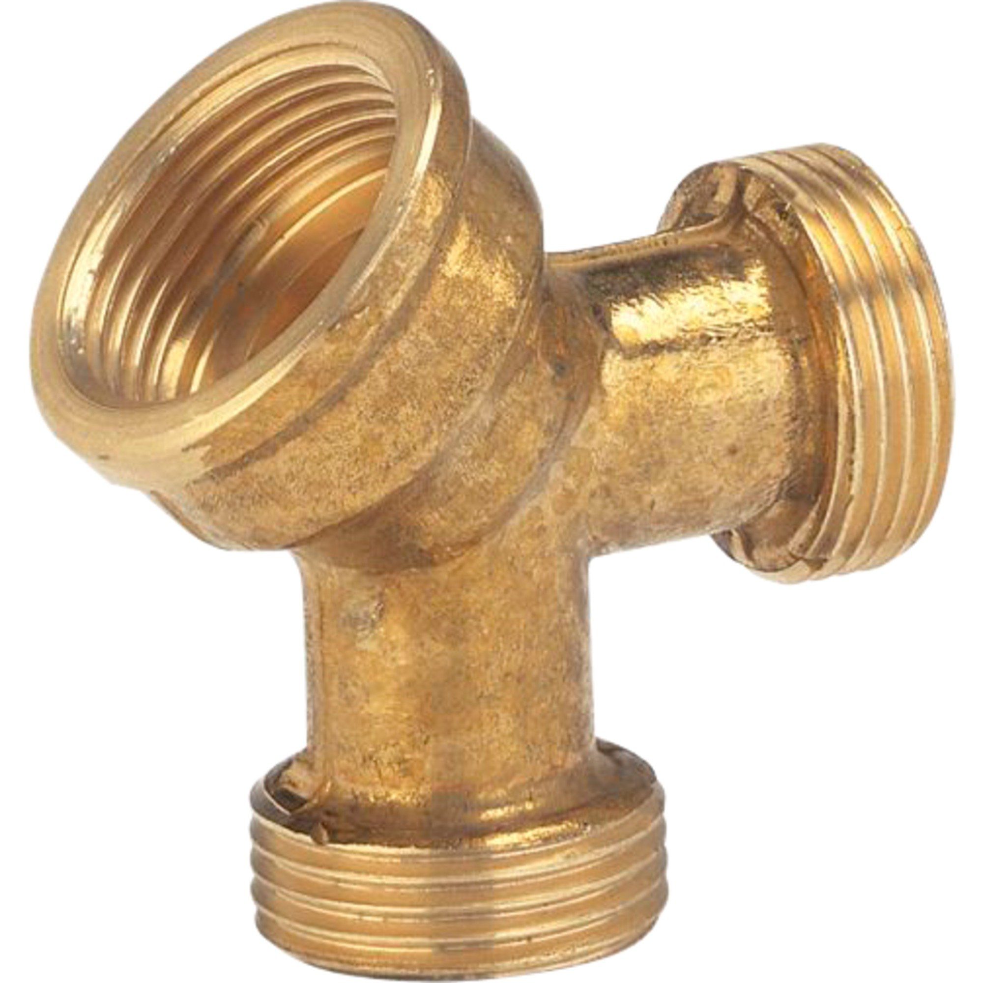 Gartenschlauch GARDENA Messing 2-Wege-Verteiler 3/4", Hahnstück