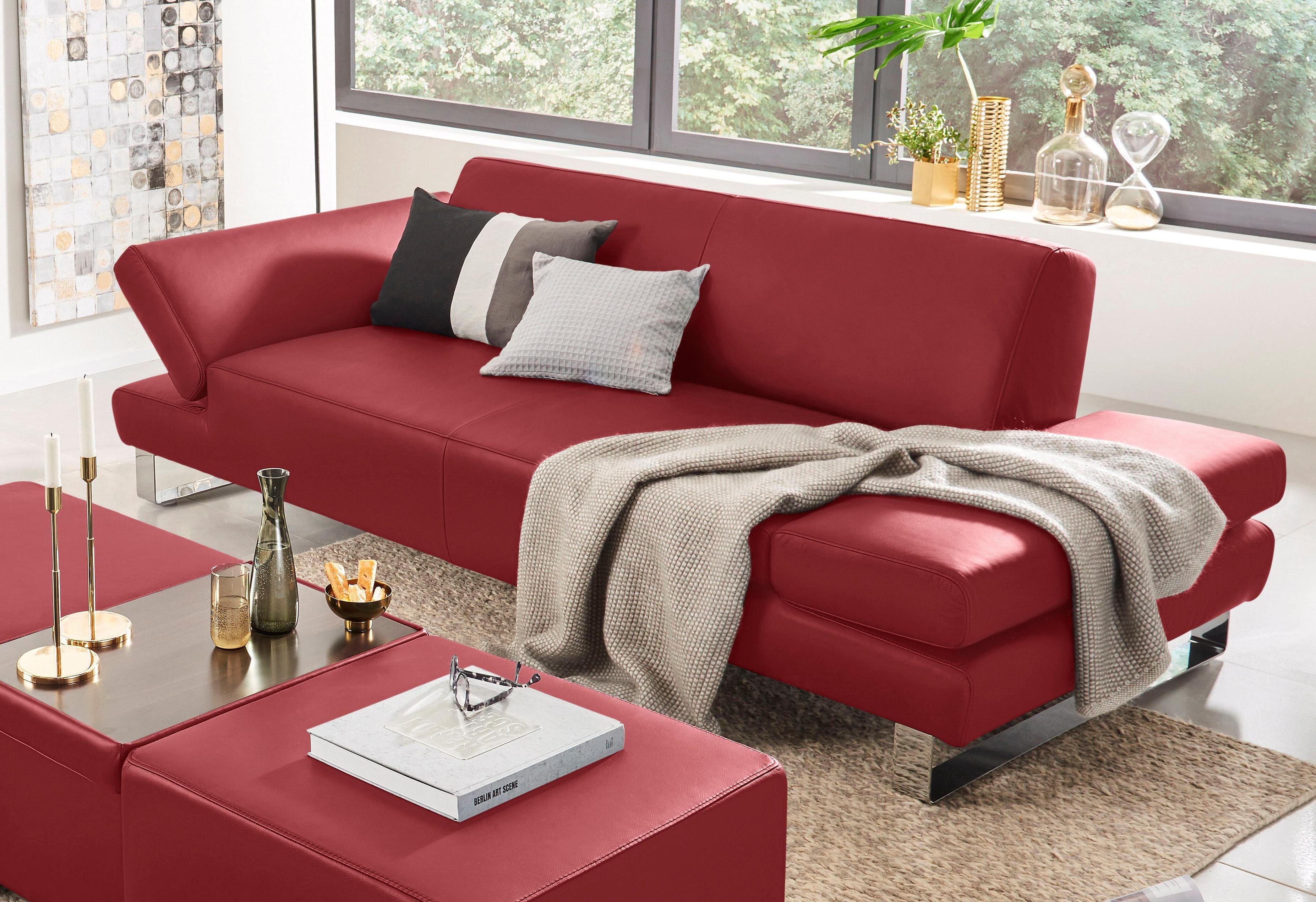 W.SCHILLIG 2-Sitzer taboo Designsofa mit hohem Sitzkomfort, mit Normaltiefe, inklusive Armlehnenverstellung