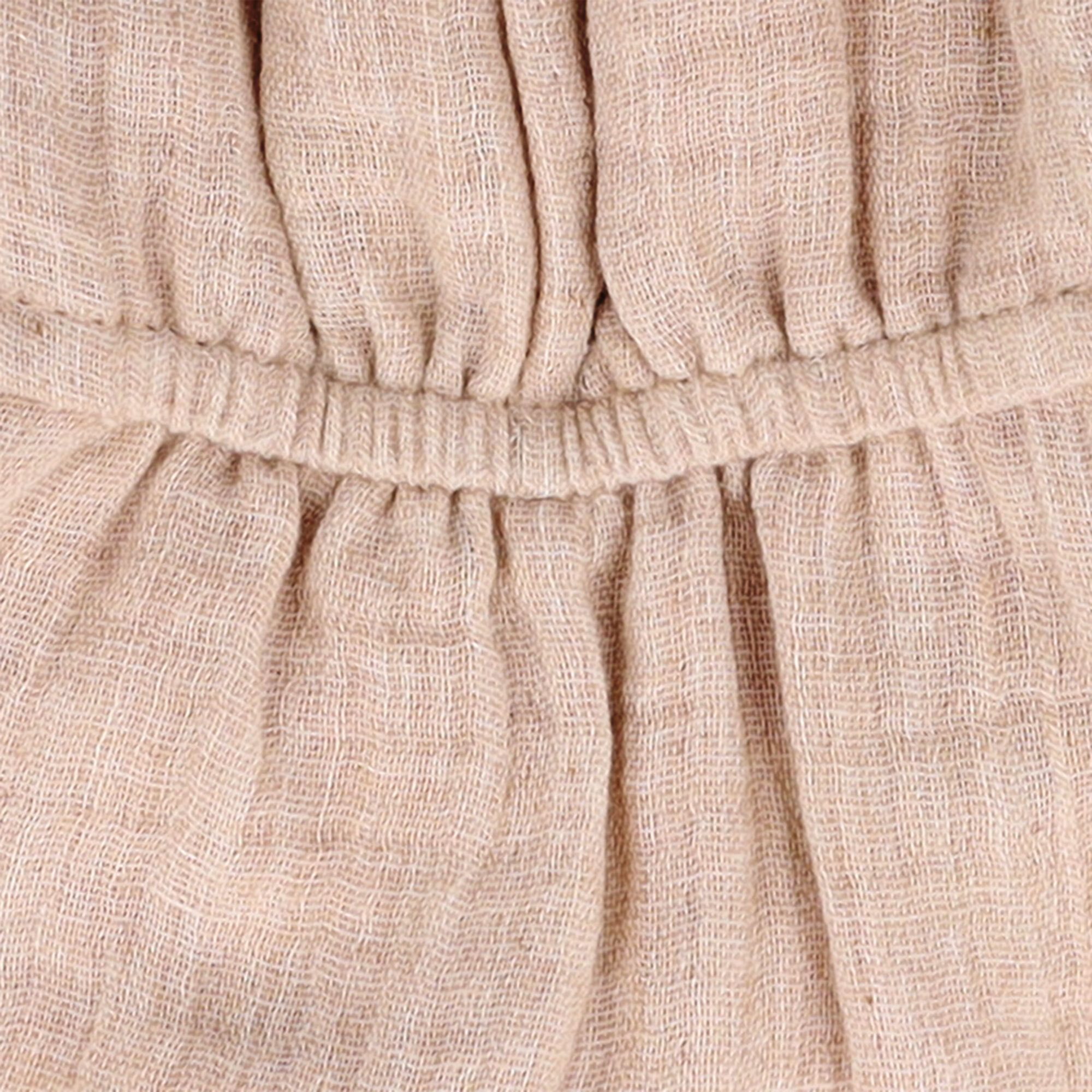 MAXIMO Schirmmütze GOTS BABY-Schildmütze, Band Musselinstoff, Nackenschutz, Futter, UV (1-St) Musselin