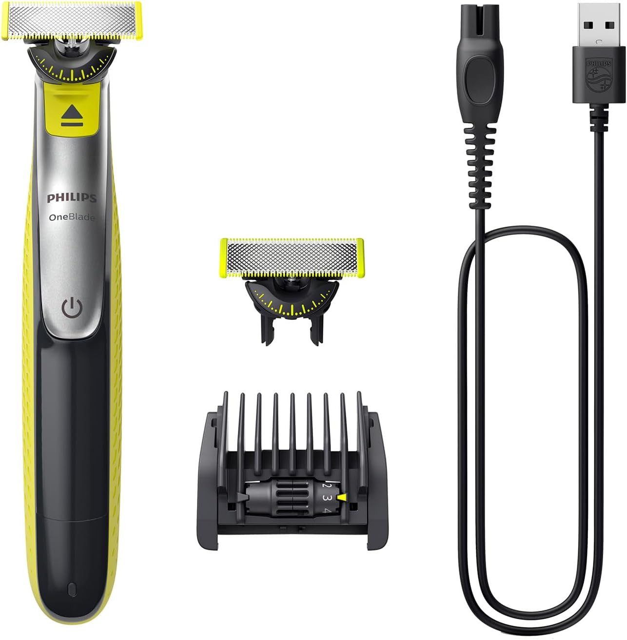 Gesichtshaarrasierer OneBlade 360 – 5-in-1 Trimmer, Rasierer & Nass-/Trockenrasur