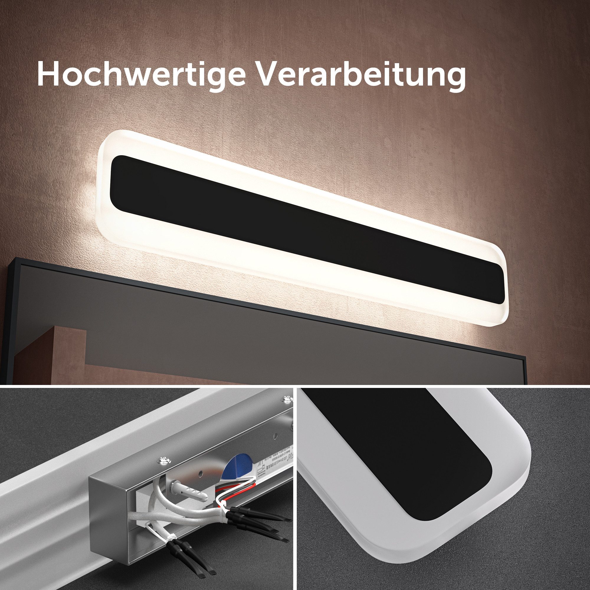 doporro LED Spiegelleuchte Wandlampe Wandleuchte Spiegellampe Badlampe Badleuchte LumaRay