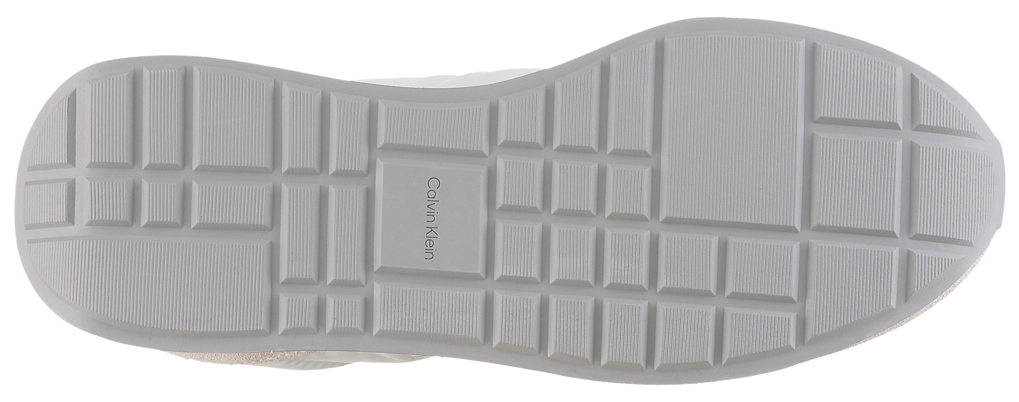 Calvin Klein RETRO RUNNER ESS MIX MAT Keilsneaker Schnürschuh, Halbschuh, Freizeitschuh mit leichter Laufsohle