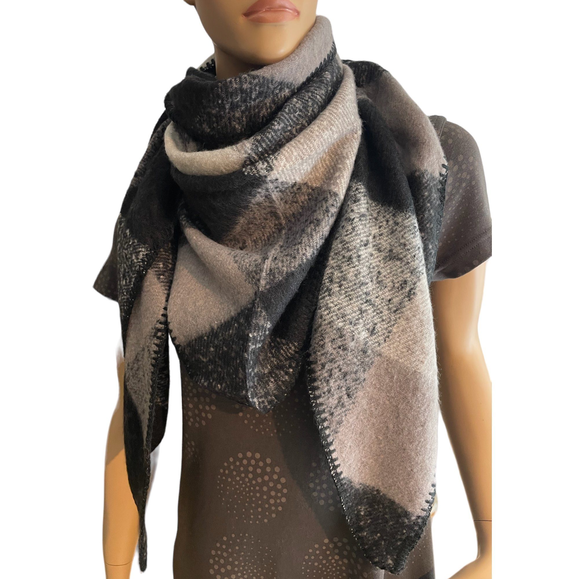 Taschen4life Schal großer Dreiecksschal kariert SW170, modische Tücher & Sc günstig online kaufen