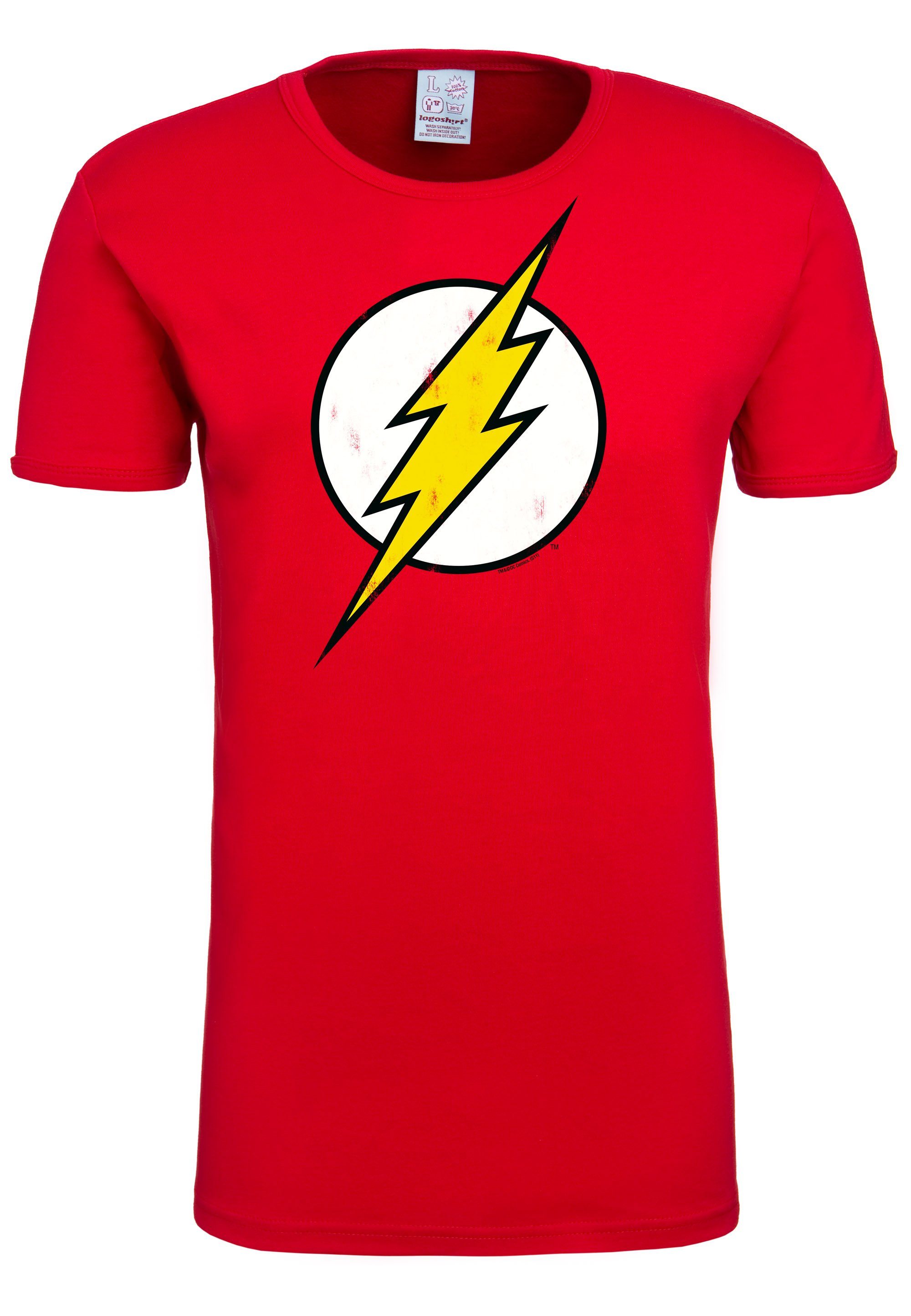 T-Shirt lizenzierten Originaldesign LOGOSHIRT mit Flash Logo