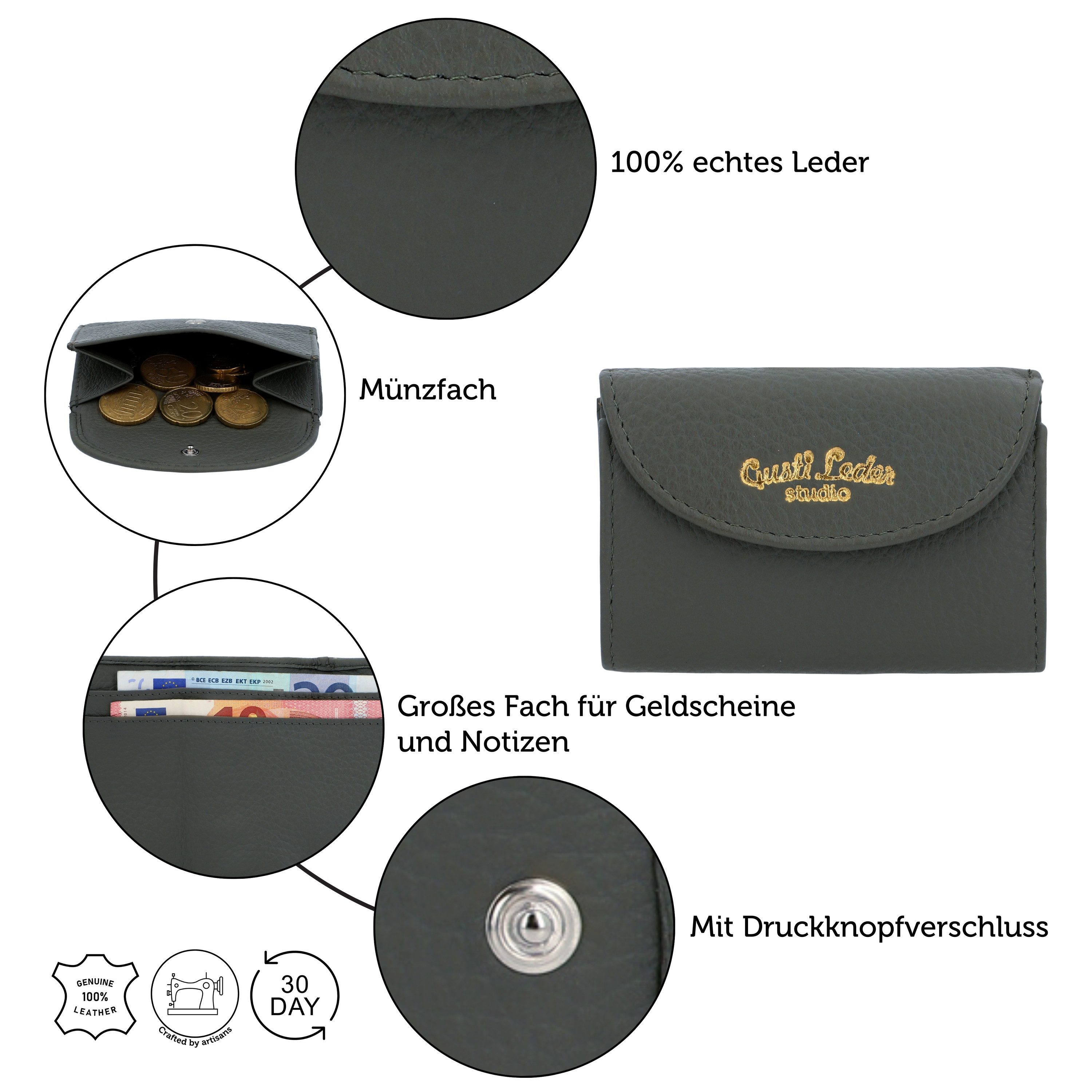Gusti Leder Geldbörse Gusti Leder Portemonnaie Abella (1-tlg)