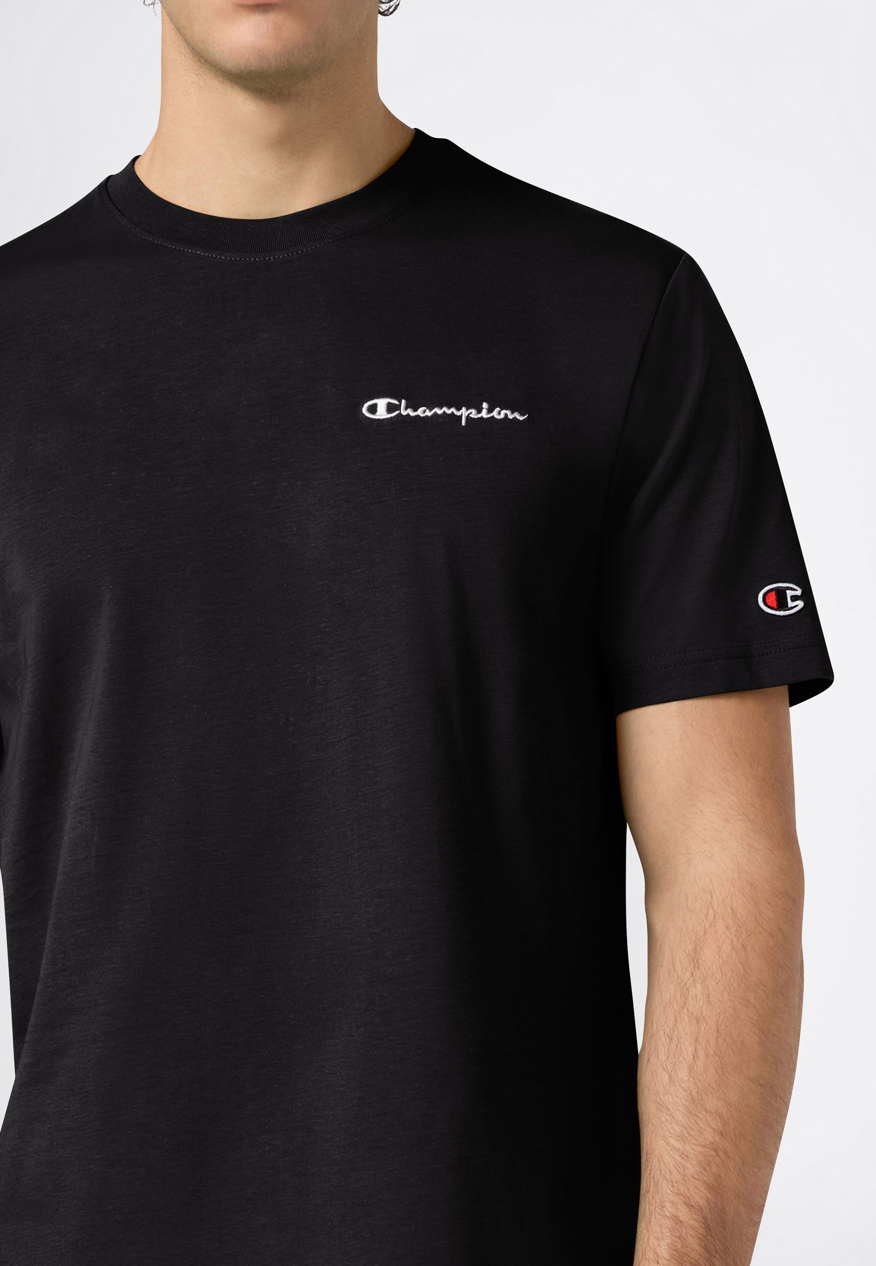 Champion T-Shirt ICONS CONTRAST SS Tee sportlicher Schnitt, Kurzarm, für sportliche Aktivitäten