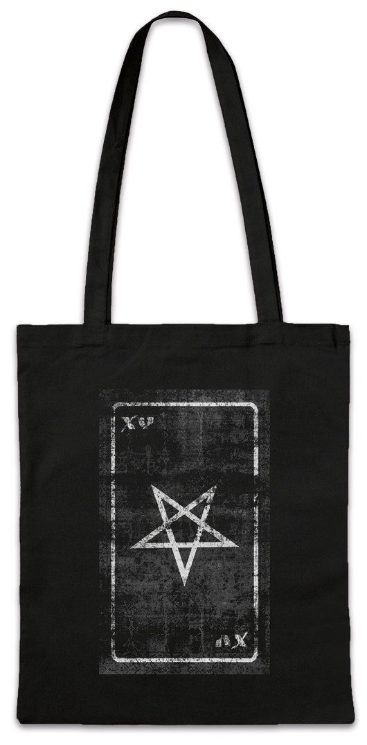Beuteltasche Tarot The Devil Stofftasche Tarot Karte Karten Devil Teufel Satan